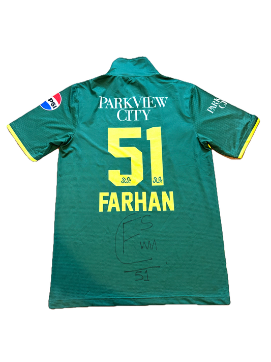 Sahibzada Farhan Pakistan 2024 ODI Match Issue Signed SS Playing Shirt