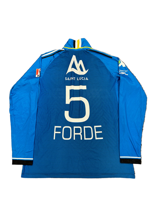 Matthew Forde St Lucia Kings 2024 CPL Player Issue LS Playing Shirt