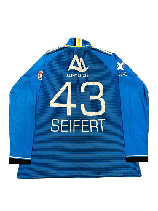 Tim Seifert St Lucia Kings 2024 CPL Player Issue LS Playing Shirt