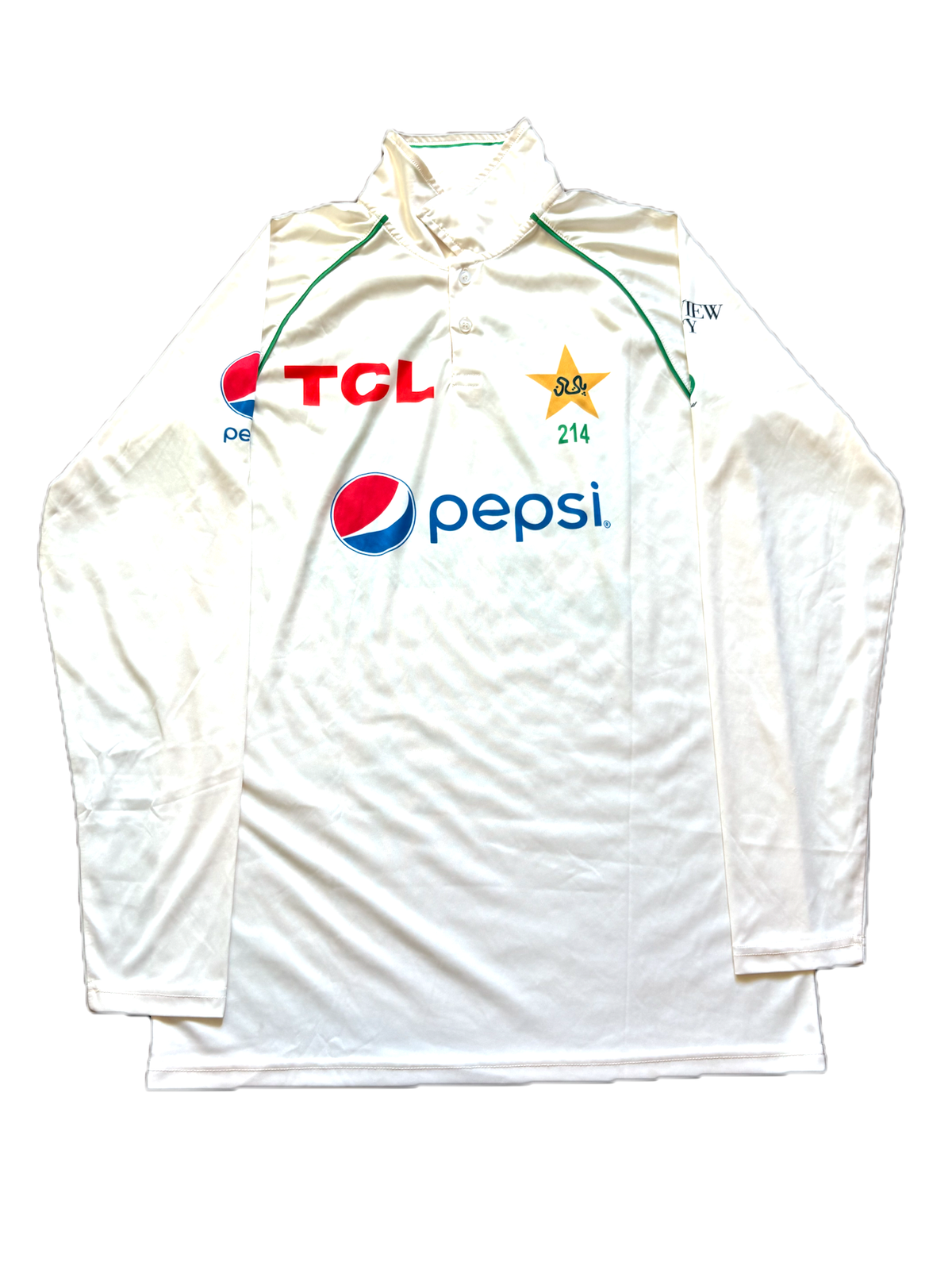 Shan Masood Pakistan 2024 Test Match Worn And Signed LS Playing Shirt