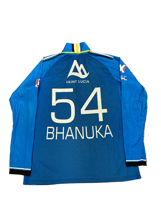 Bhanuka Rajapaksa St Lucia Kings 2024 CPL Player Issue LS Playing Shirt