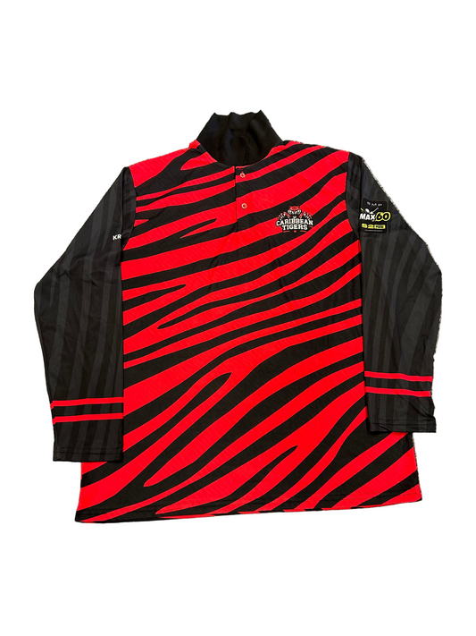 Caribbean Tigers 2025 Max60 Player Issue LS Training T-Shirt