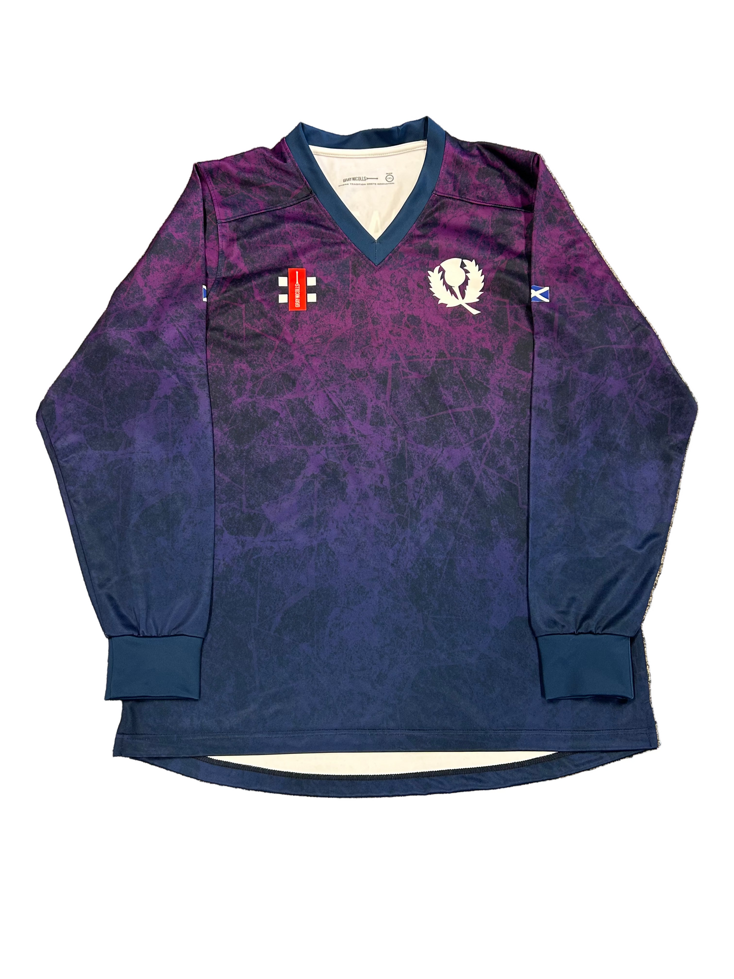 Mark Watt Scotland 2025 T20 Match Worn LS Playing Jumper