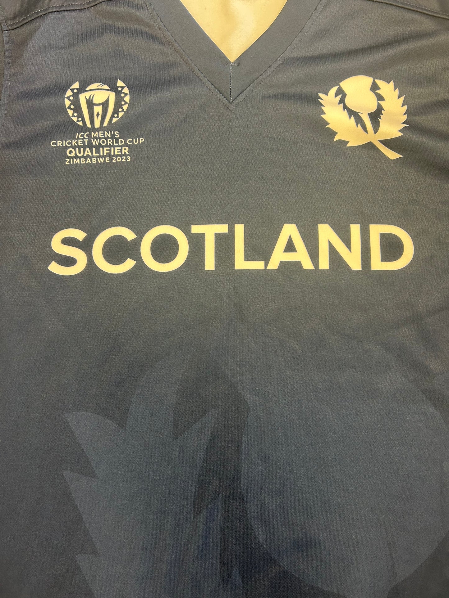 Jack Jarvis Scotland 2023 ODI World Cup Qualifiers Match Worn LS Playing Jumper