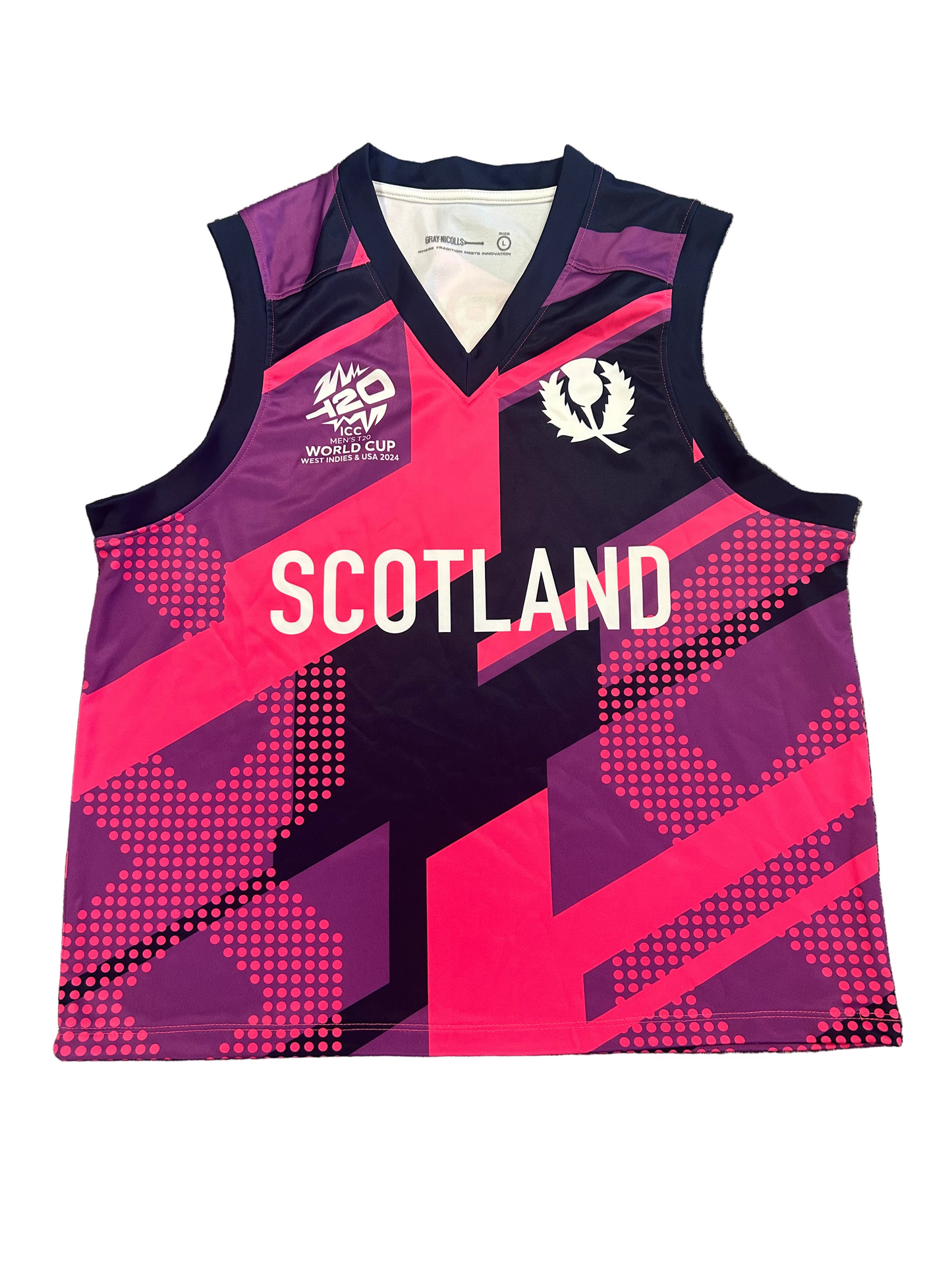 Jack Jarvis Scotland 2024 T20 CWC Match Issue Playing Pullover