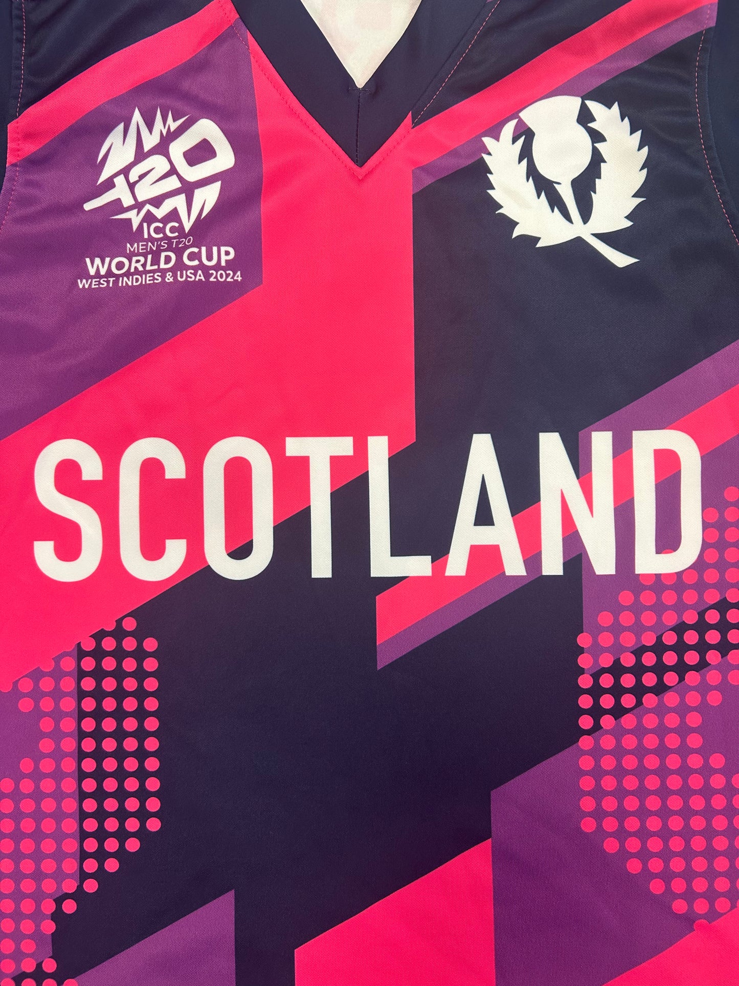 Jack Jarvis Scotland 2024 T20 CWC Match Issue Playing Pullover