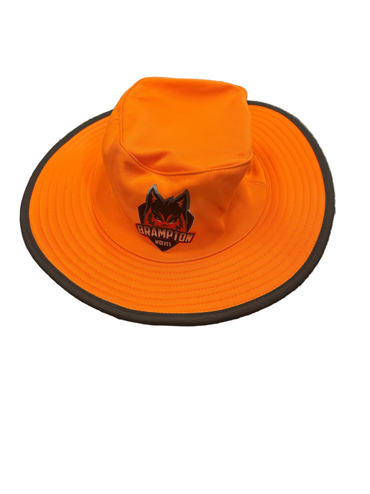 Brampton Wolves 2024 GT20 Match Worn Wide Brim Playing Hat