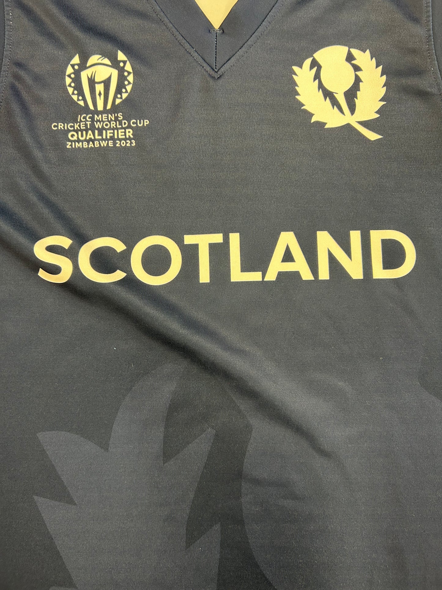 Mark Watt Scotland 2023 ODI World Cup Qualifiers Match Worn Playing Pullover