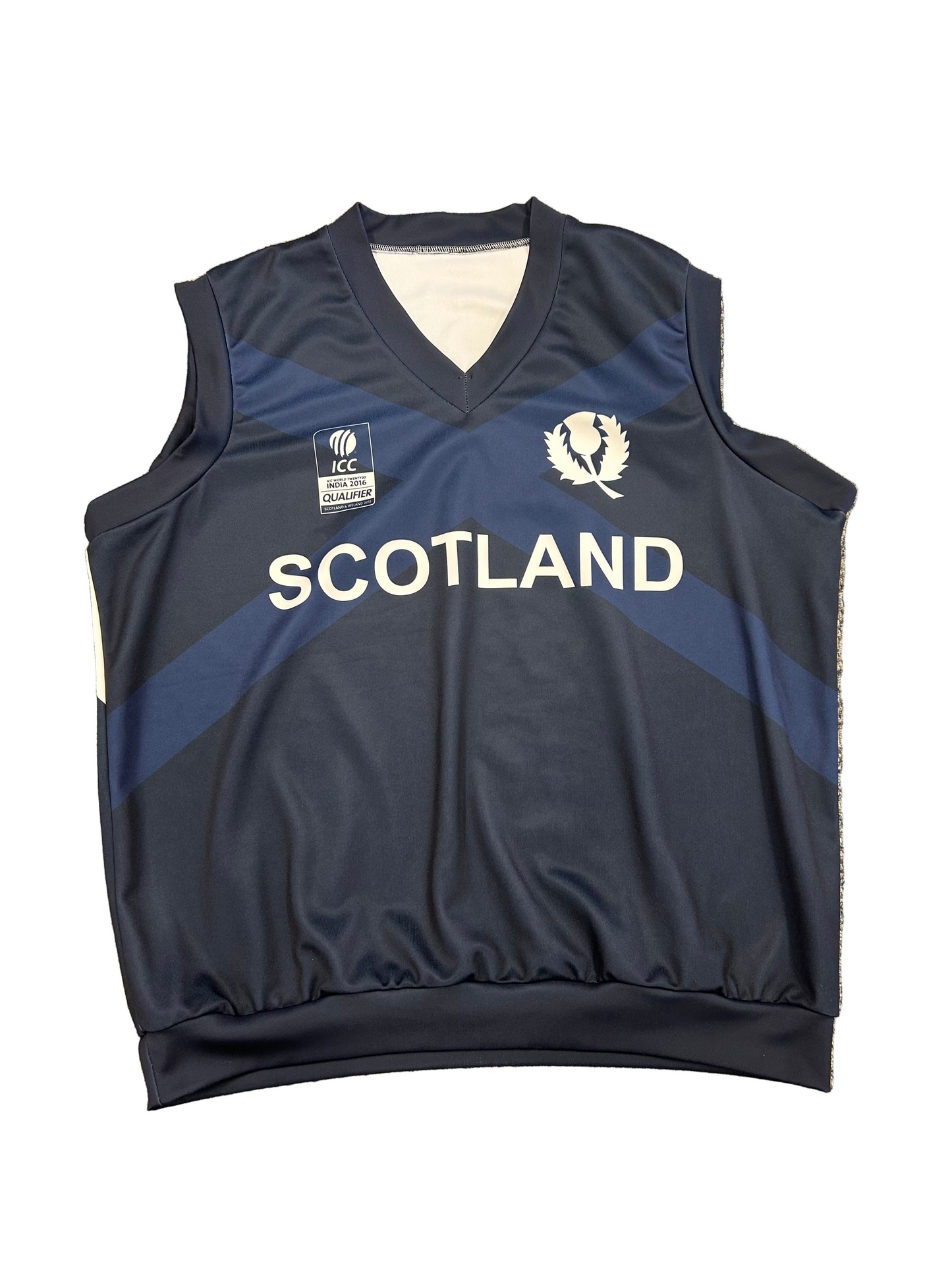 Mark Watt Scotland 2016 T20 World Cup Qualifiers Match Worn Playing Pullover