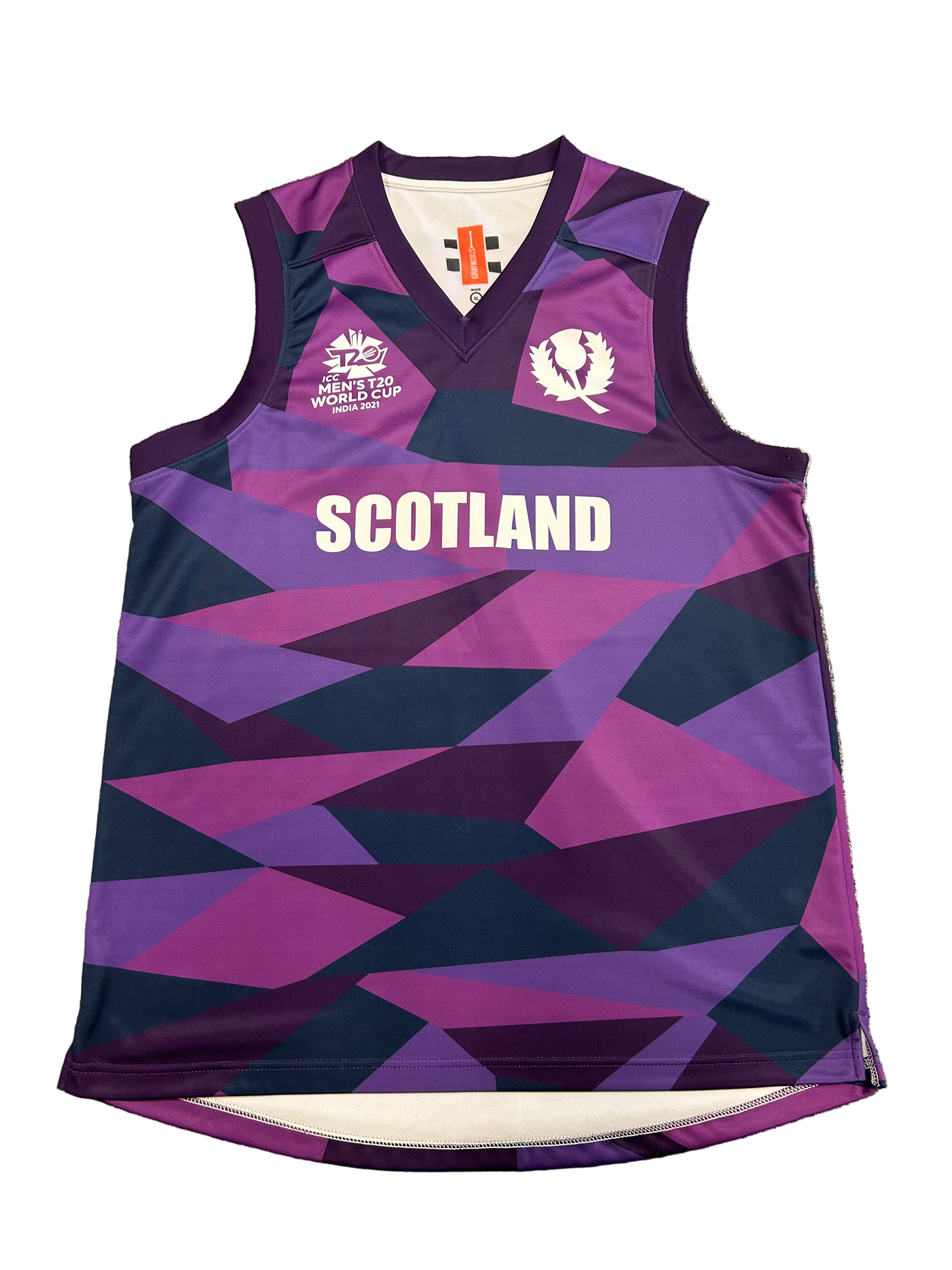 Oli Hairs Scotland 2021 T20 World Cup Match Issue Playing Pullover