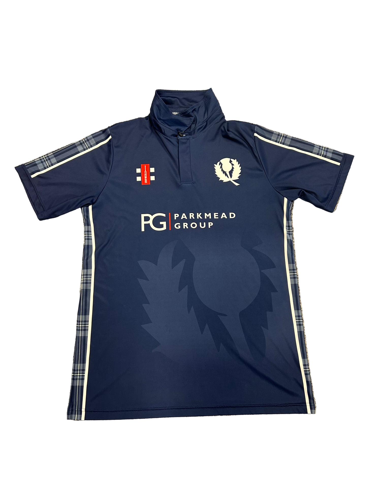 Oli Hairs Scotland 2022 T20 Match Worn SS Playing Shirt