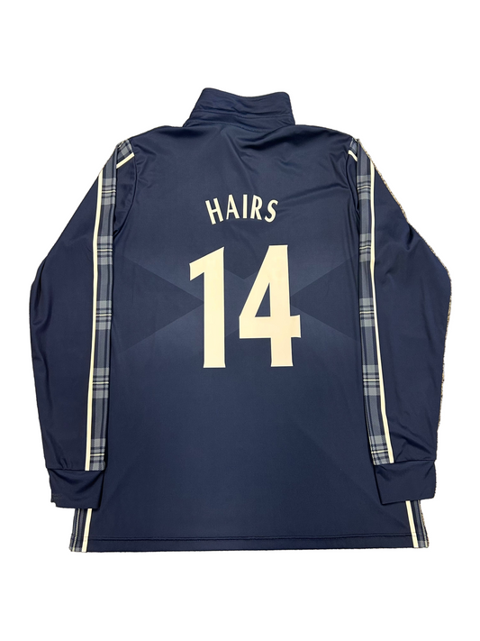 Oli Hairs Scotland 2022 T20 Match Worn LS Playing Shirt