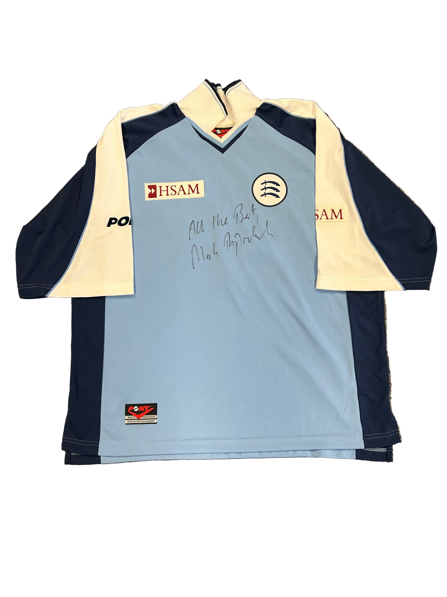 Mark Ramprakash Middlesex Axa League Match Issue And Signed LS Playing Jumper