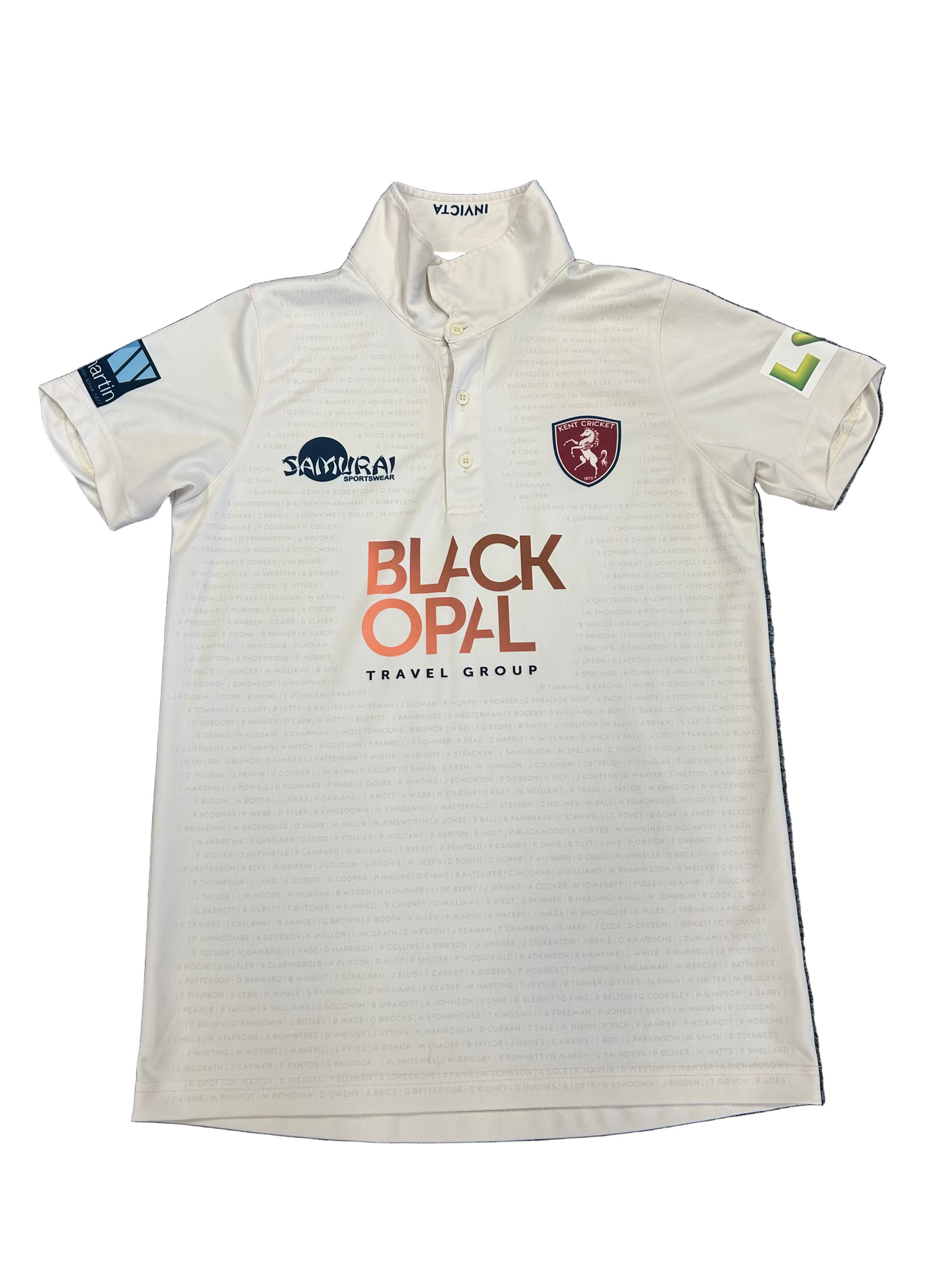 Jordan Cox Kent County Championship Match Worn SS Playing Shirt