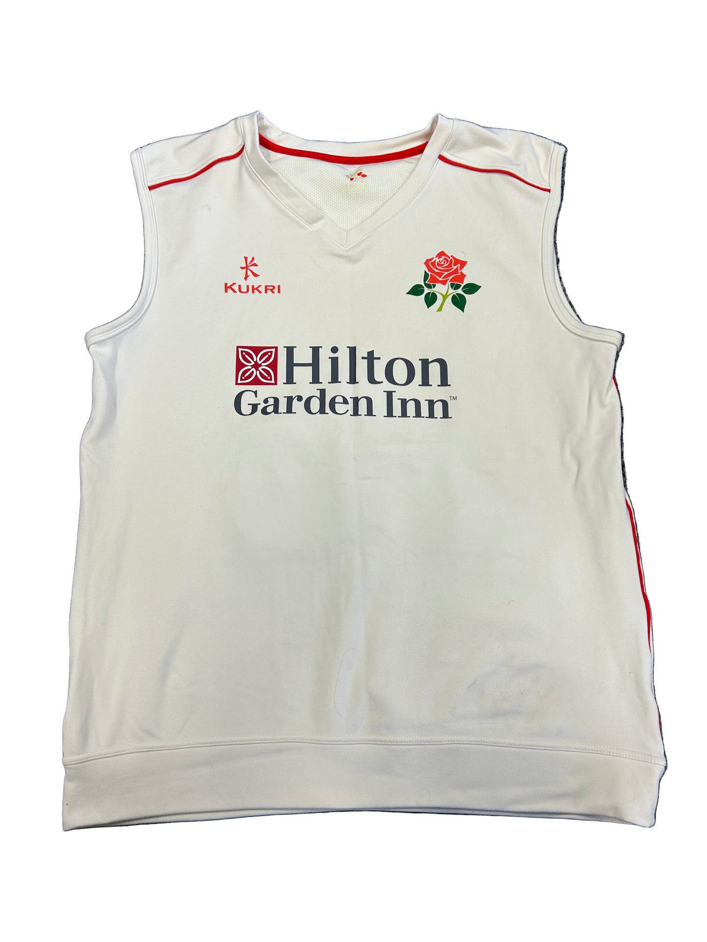 Liam Hurt Lancashire County Championship Match Worn And Signed Playing Pullover