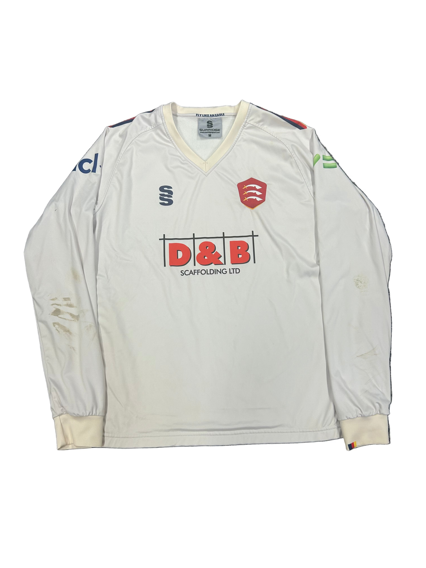 Robin Das Essex 2023 County Championship Match Worn LS Playing Jumper