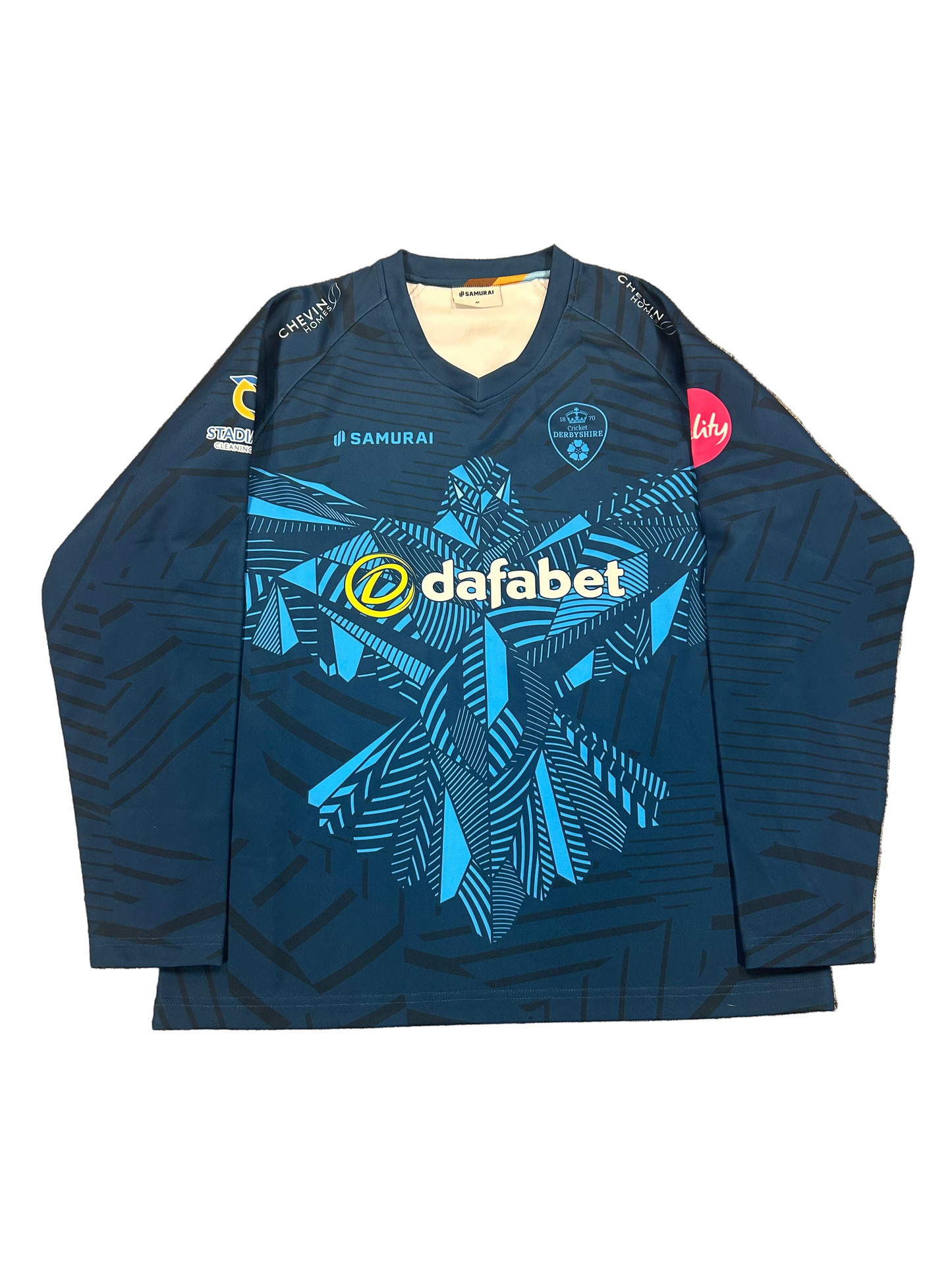 Harry Came Derbyshire 2024 T20 Match Worn LS Playing Jumper