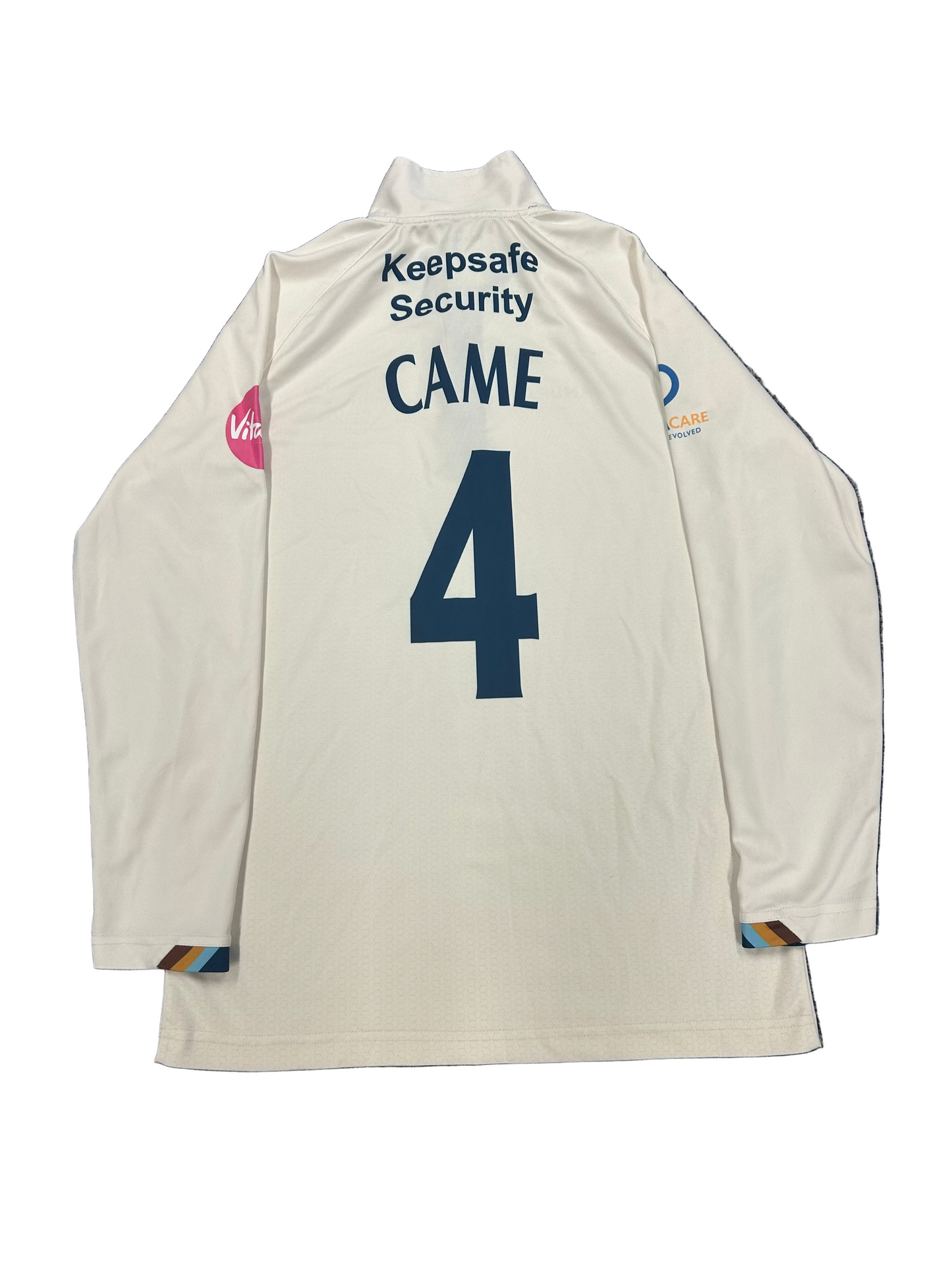 Harry Came Derbyshire 2024 County Championship Match Worn LS Playing Shirt