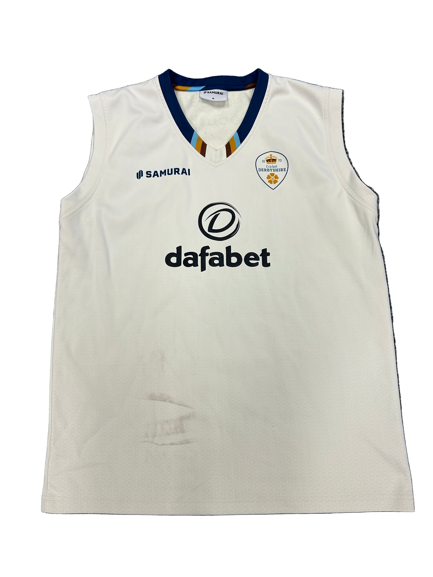 Harry Came Derbyshire 2024 County Championship Match Worn Playing Pullover