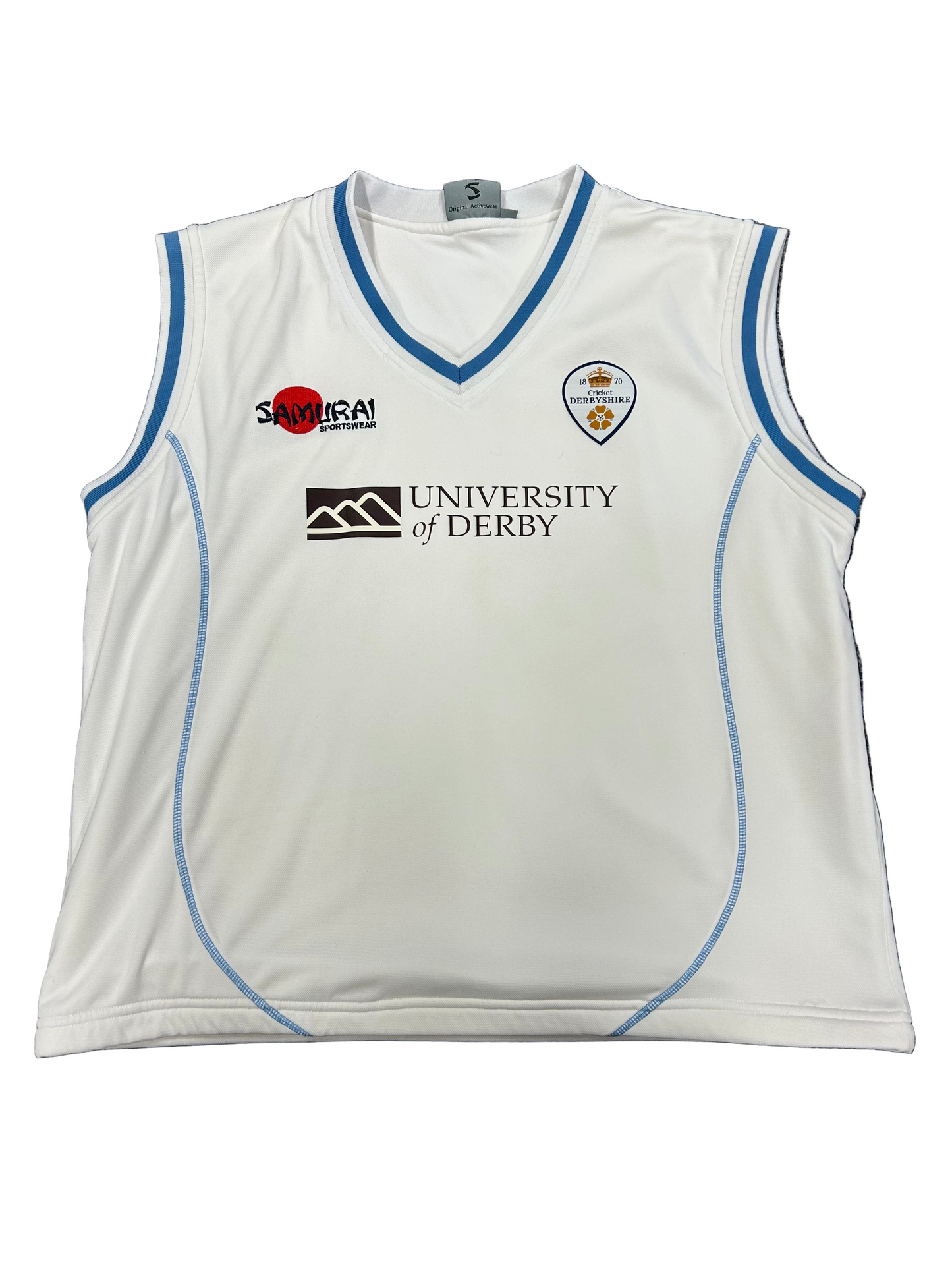 Tom Wood Derbyshire County Championship Match Worn Playing Pullover