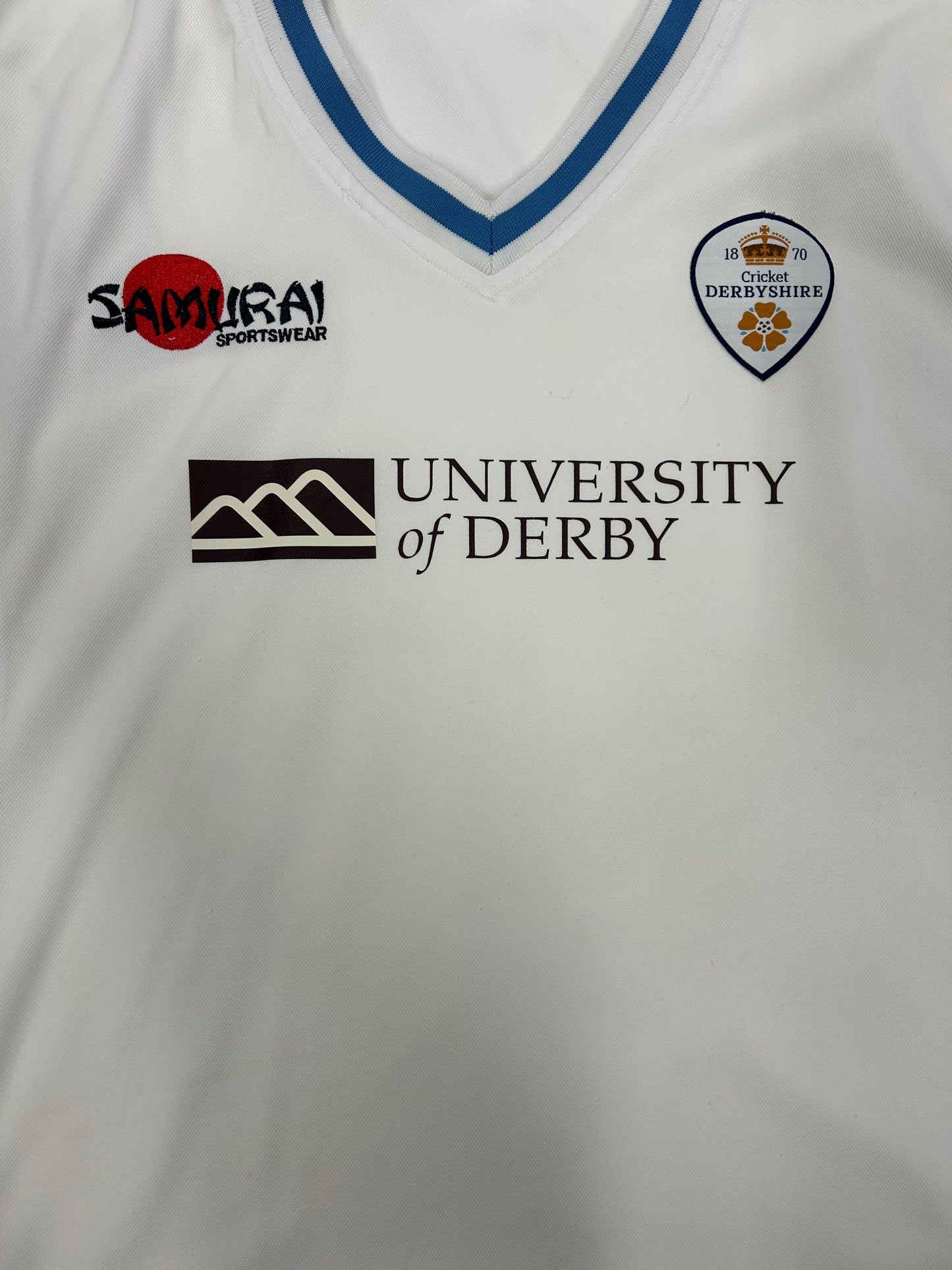 Tom Wood Derbyshire County Championship Match Worn Playing Pullover