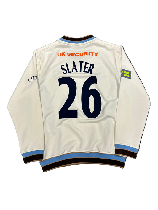 Ben Slater Derbyshire County Championship Match Worn LS Playing Jumper