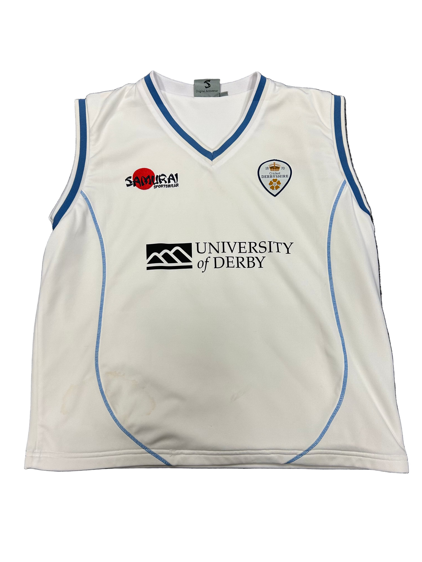 Ben Slater Derbyshire County Championship Match Worn Playing Pullover