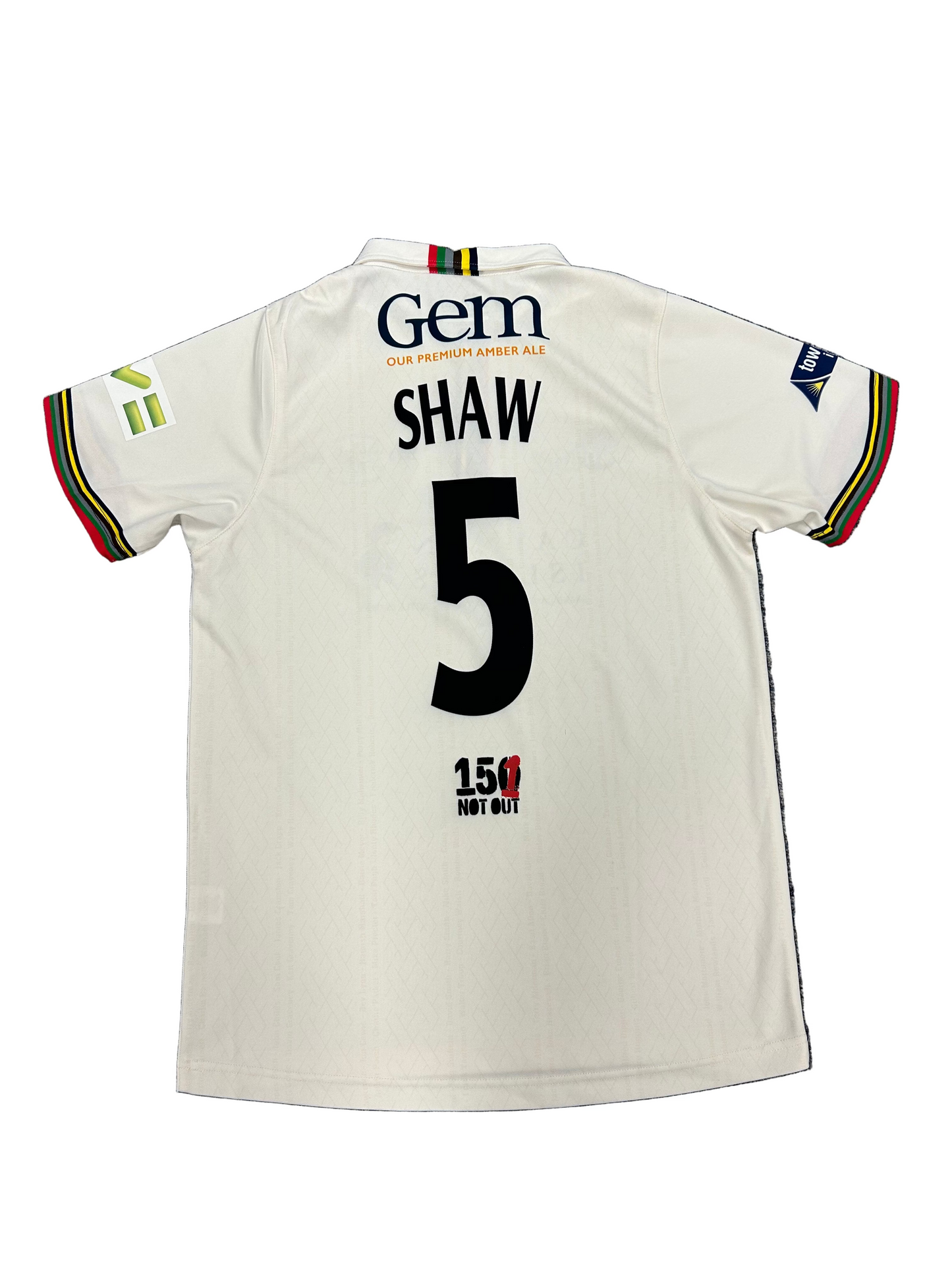 Josh Shaw Gloucestershire 2021 County Championship Match Worn SS Playing Shirt