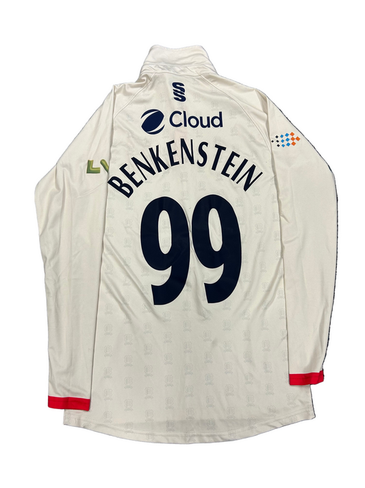 Luc Benkenstein Essex 2022 County Championship Match Worn LS Playing Shirt