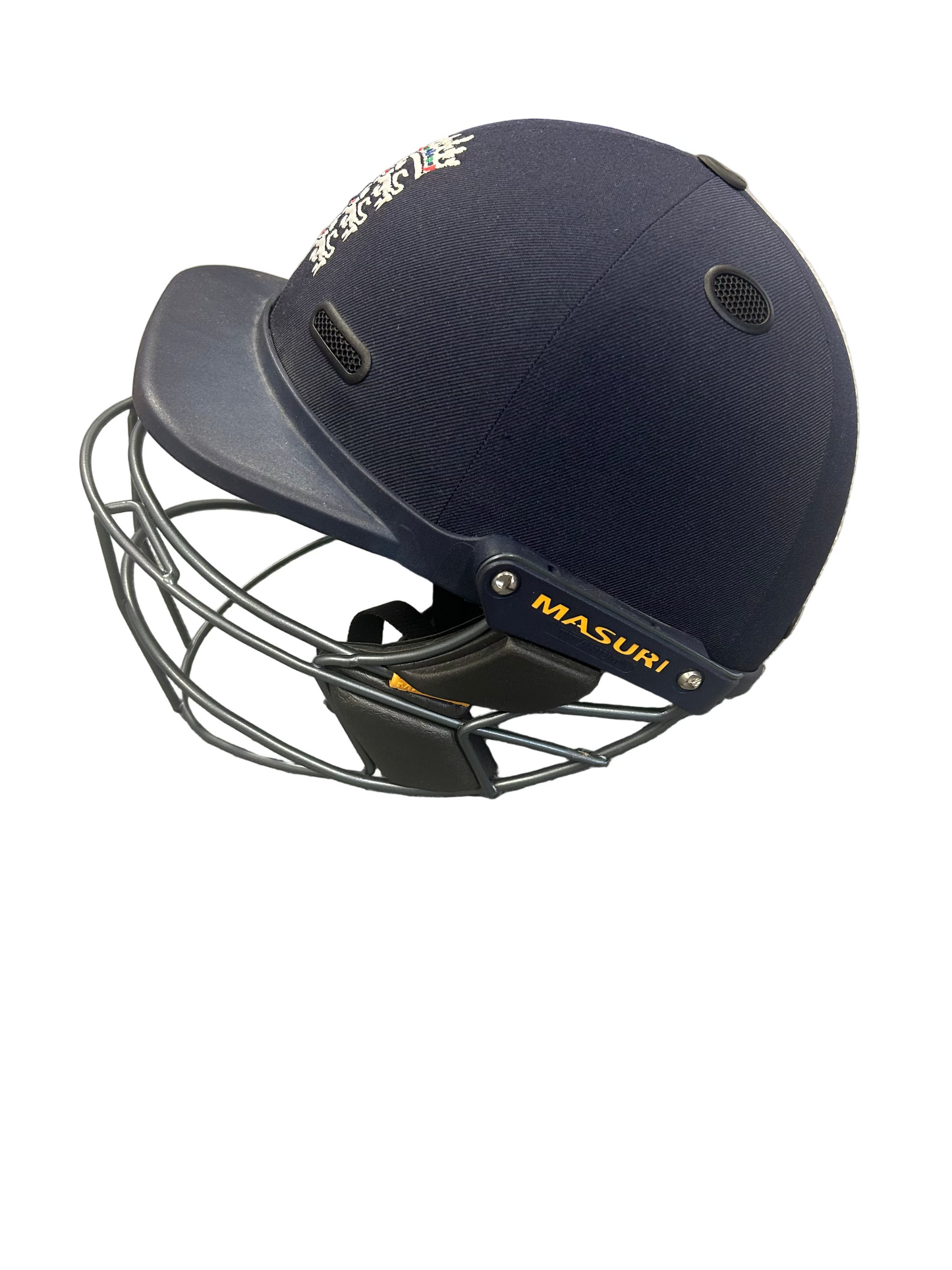 England Masuri Elite Titanium Match Used Cricket Helmet