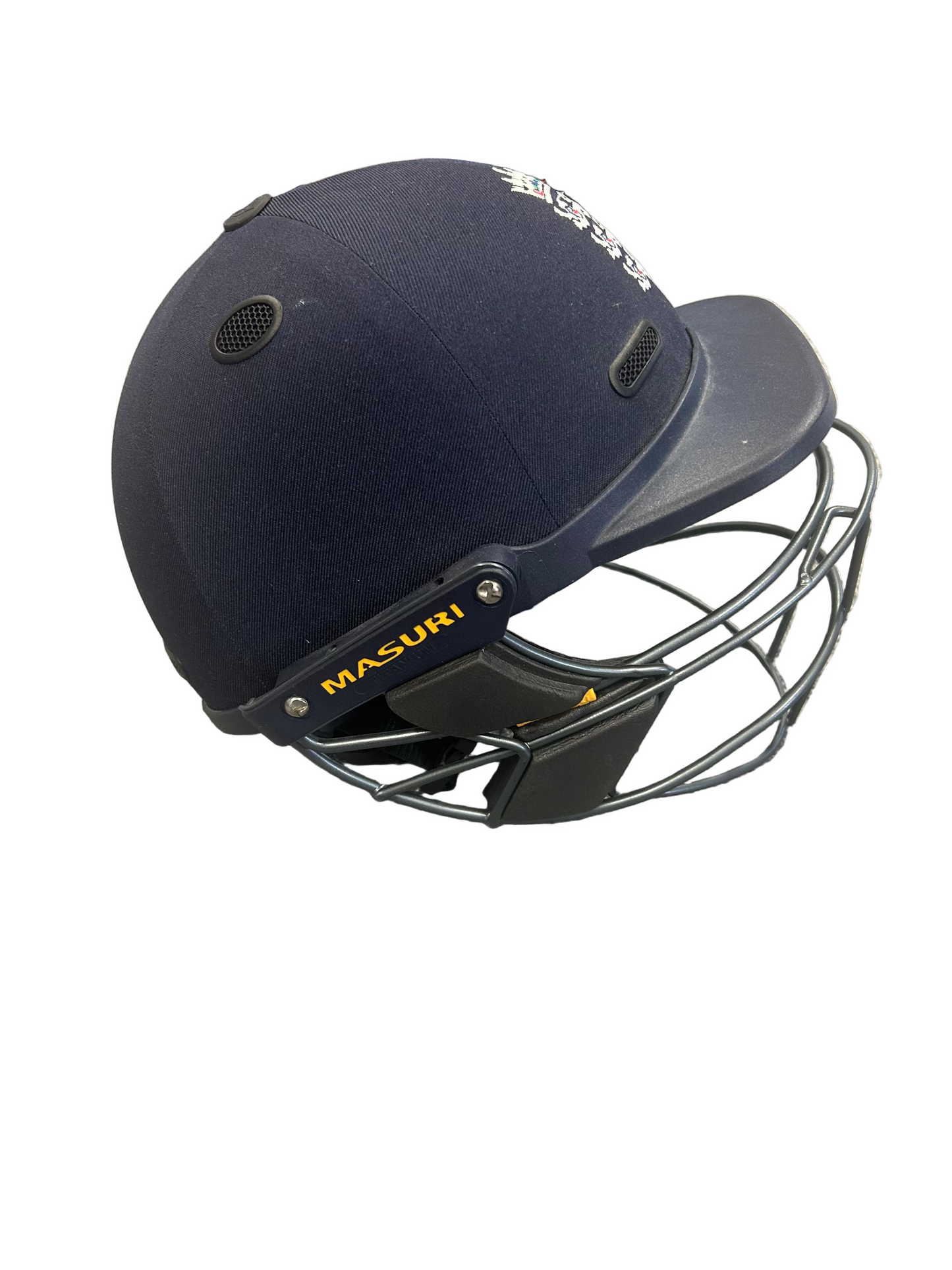 England Masuri Elite Titanium Match Used Cricket Helmet