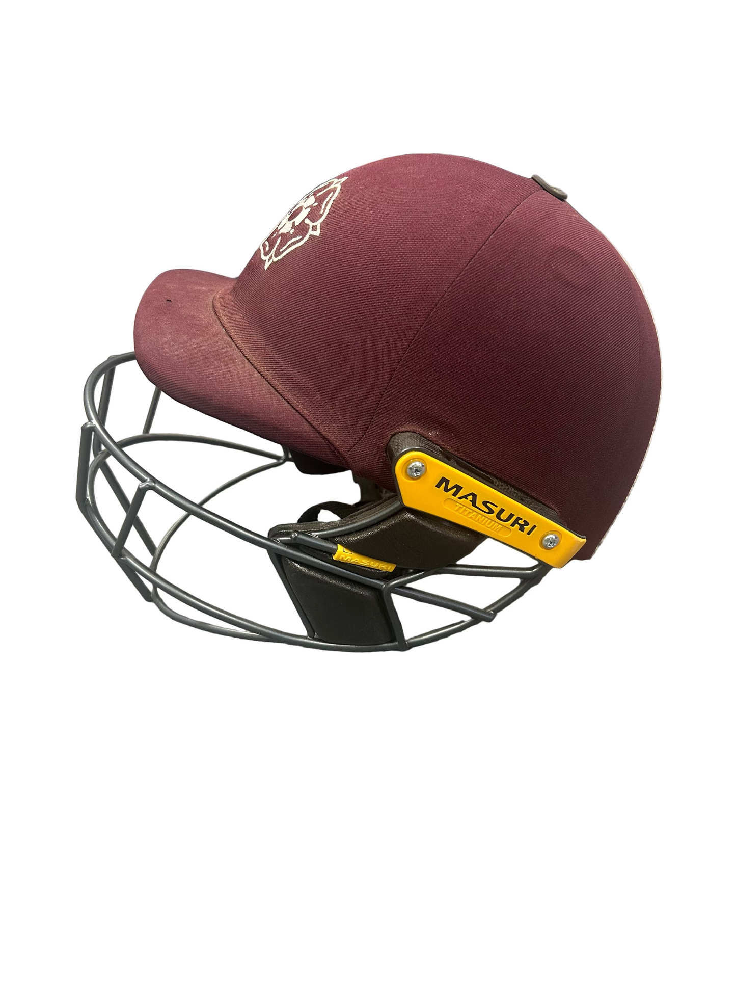 Northamptonshire Masuri T-Line Titanium Match Used Cricket Helmet