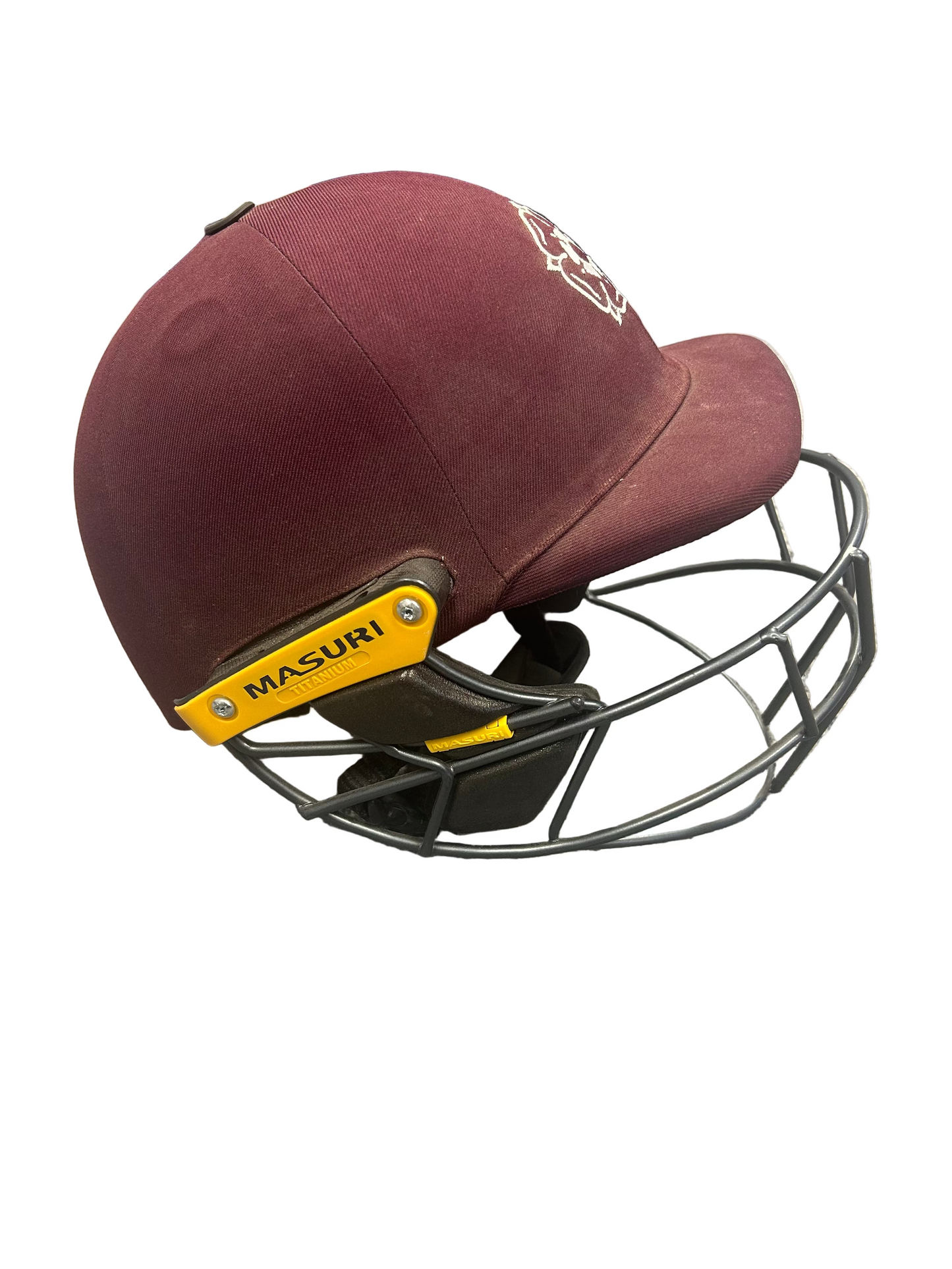 Northamptonshire Masuri T-Line Titanium Match Used Cricket Helmet