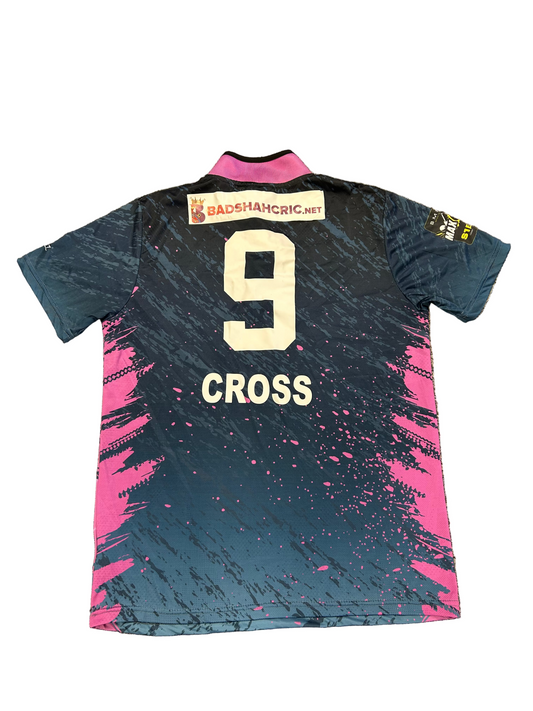 Matthew Cross Boca Raton Trailblazers 2024 MAX60 Match Worn SS Playing Shirt