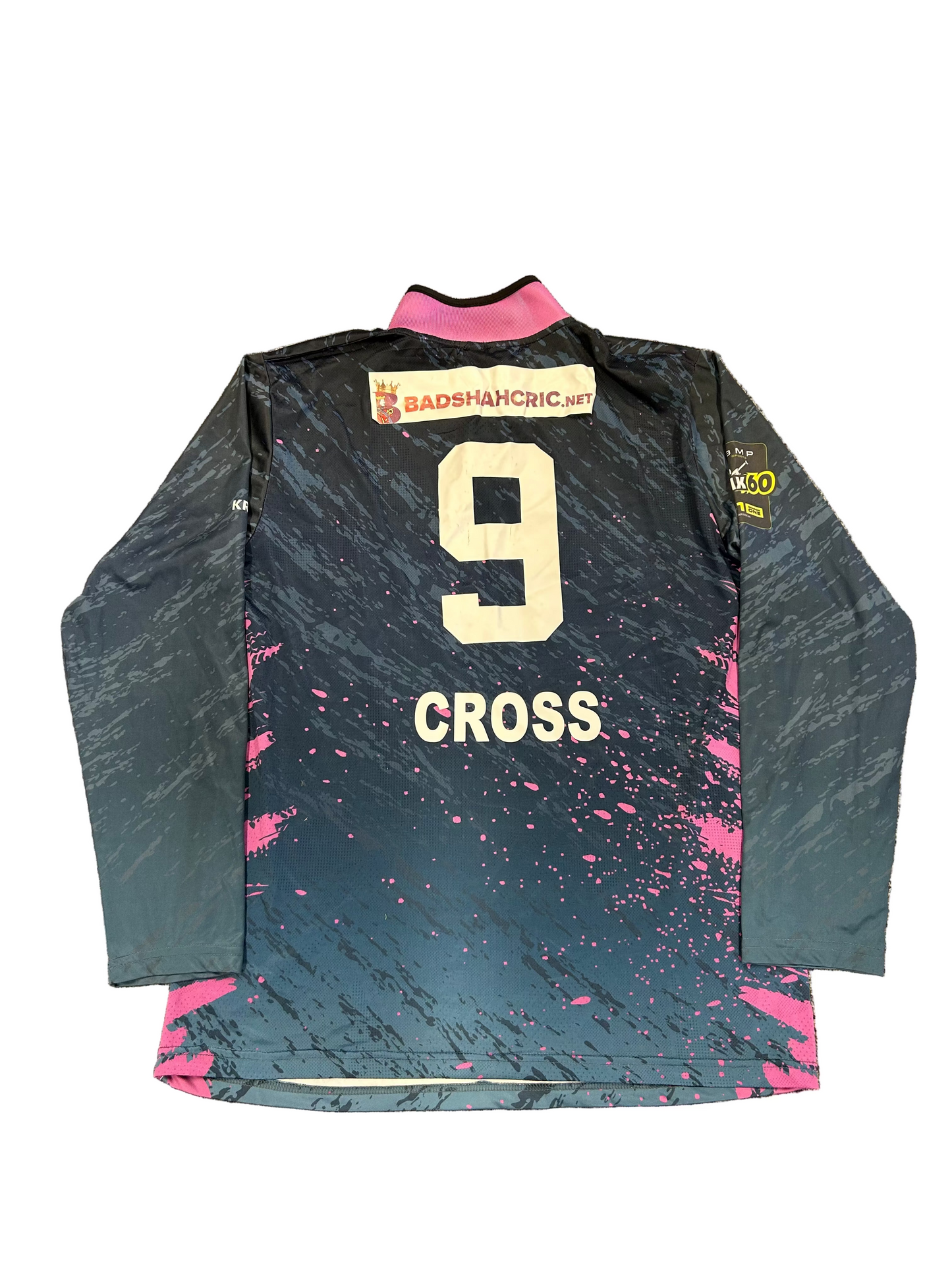 Matthew Cross Boca Raton Trailblazers 2024 MAX60 Match Worn LS Playing Shirt