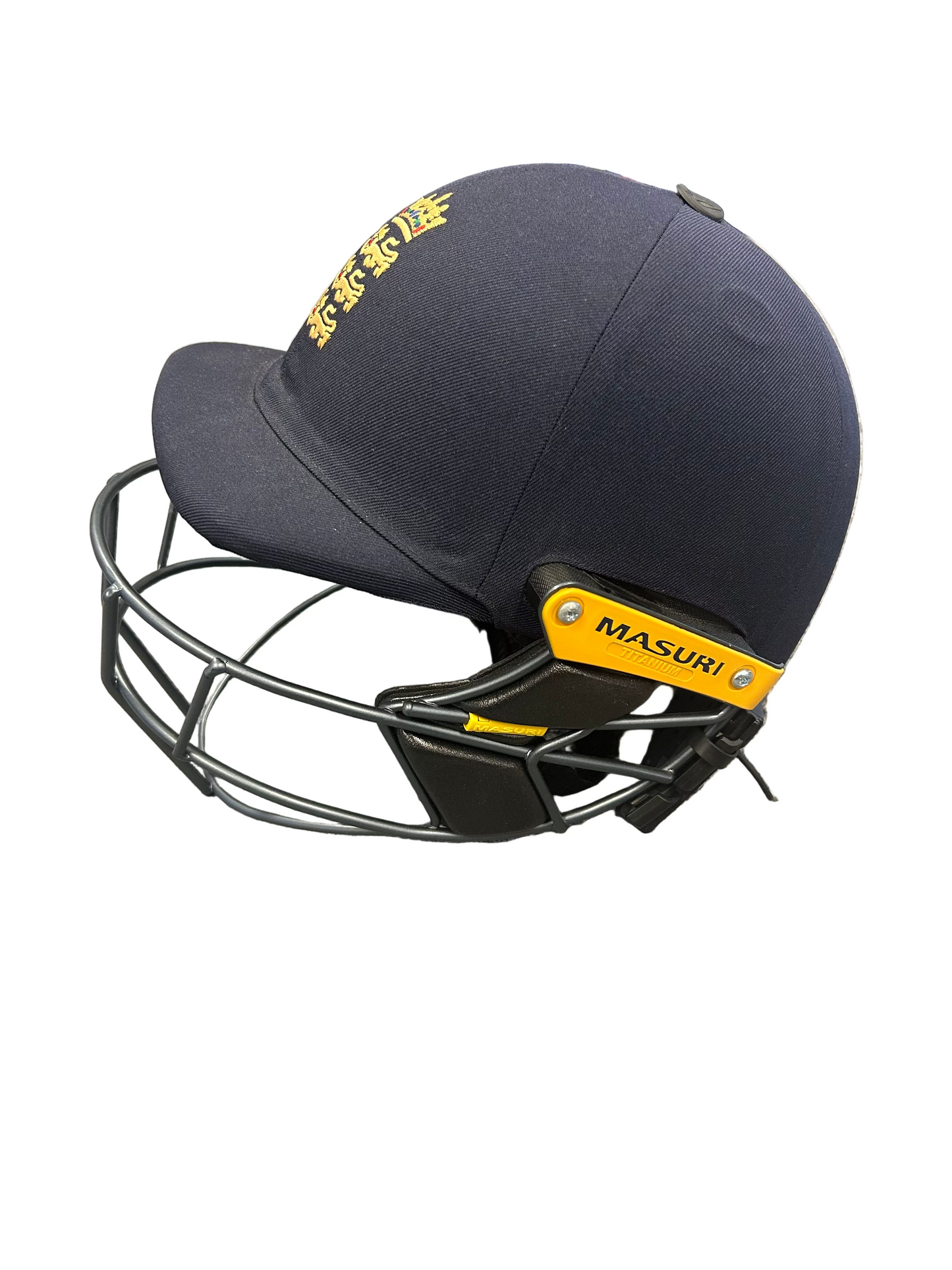 England U19s Masuri T-Line Titanium Match Used Cricket Helmet