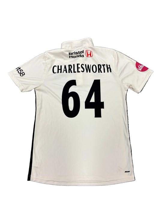 Ben Charlesworth Gloucestershire 2024 County Championship Match Worn SS Playing Shirt