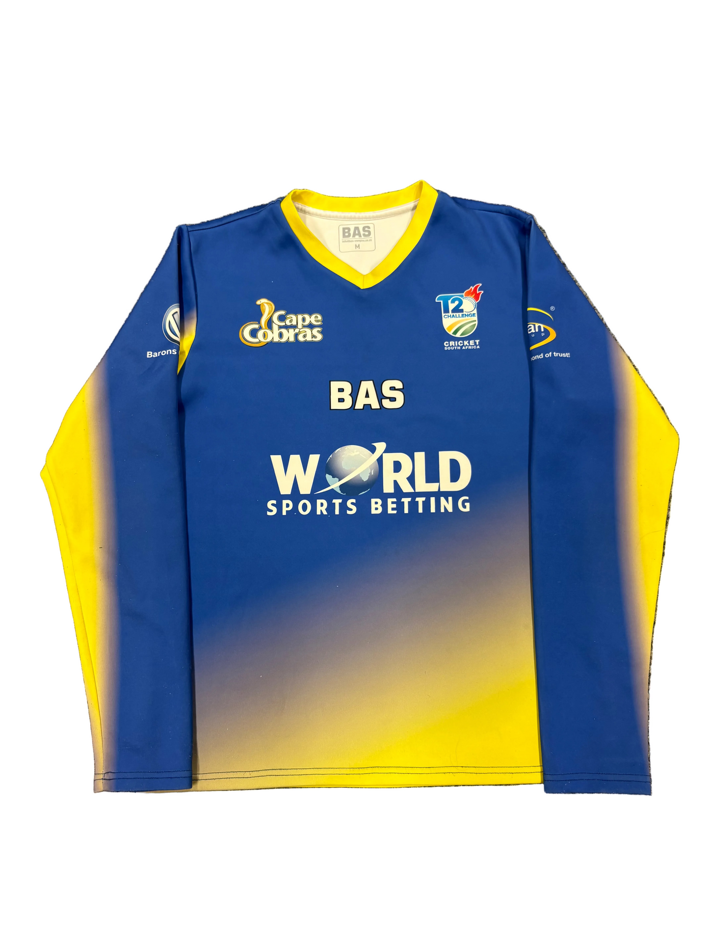 Dane Paterson Cape Cobras T20 Match Worn LS Playing Jumper