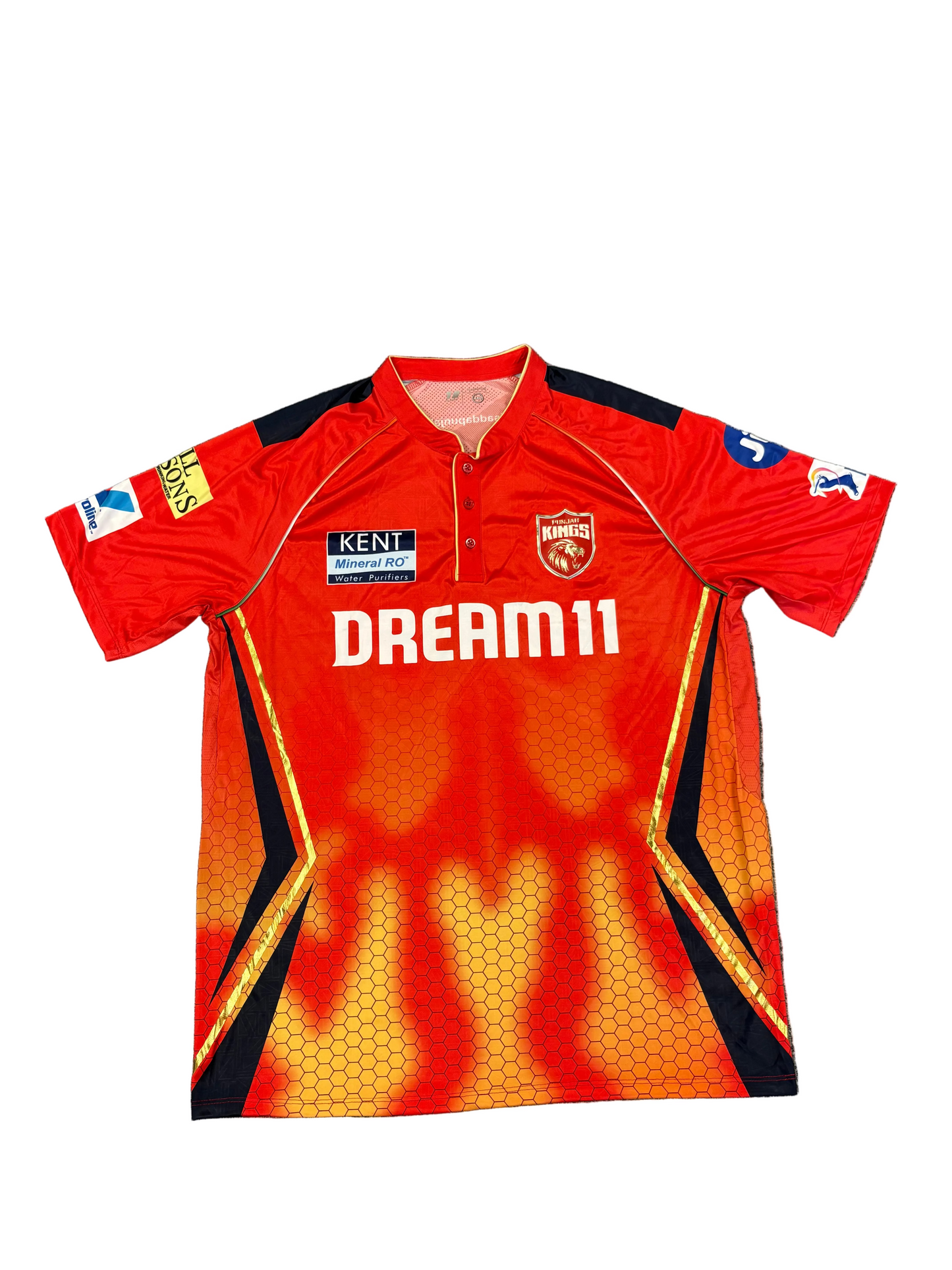 Kyle Jamieson Punjab Kings 2025 IPL Match Worn SS Playing Shirt
