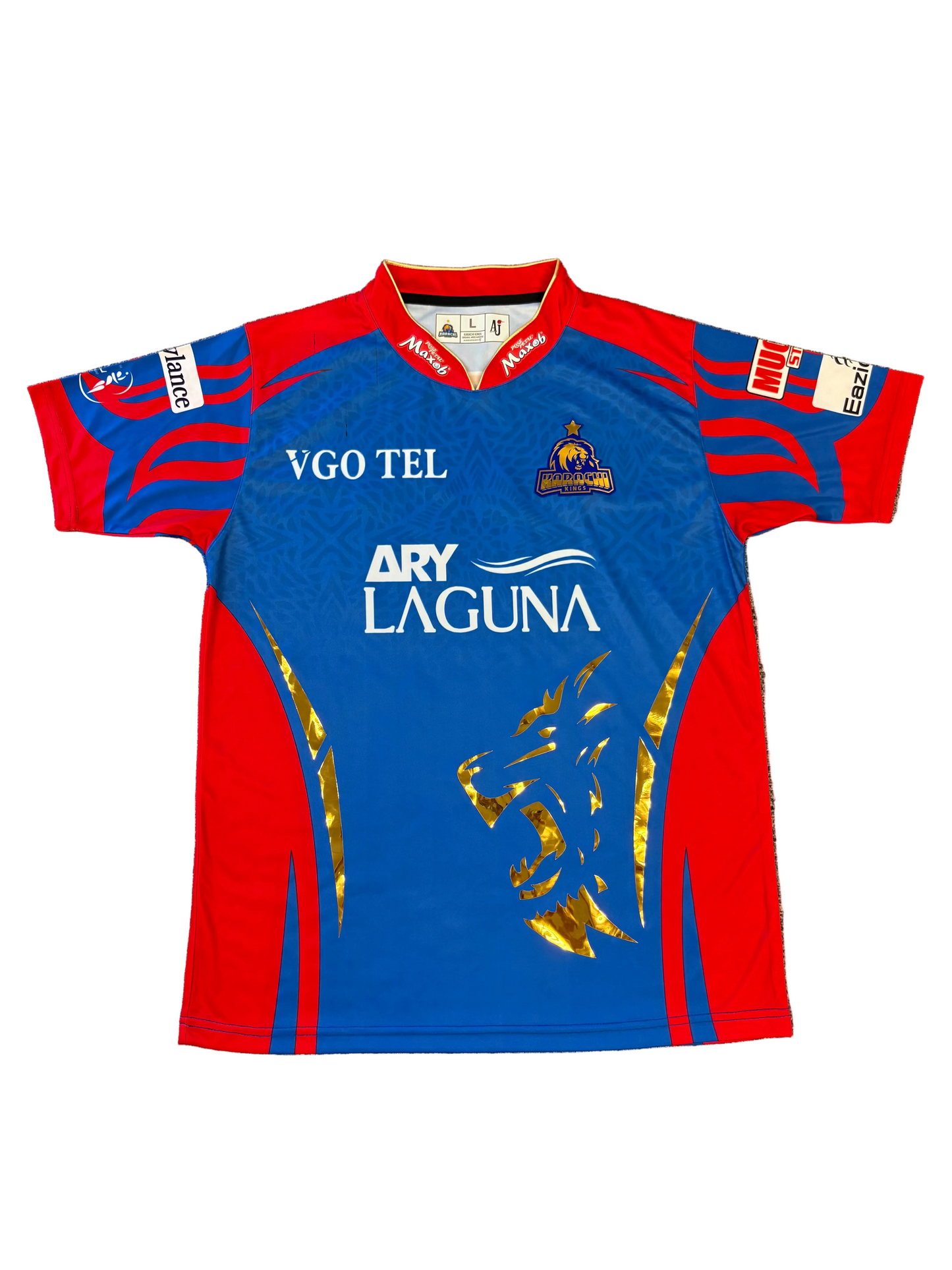 Leus Du Plooy Karachi Kings 2024 PSL Match Worn SS Playing Shirt