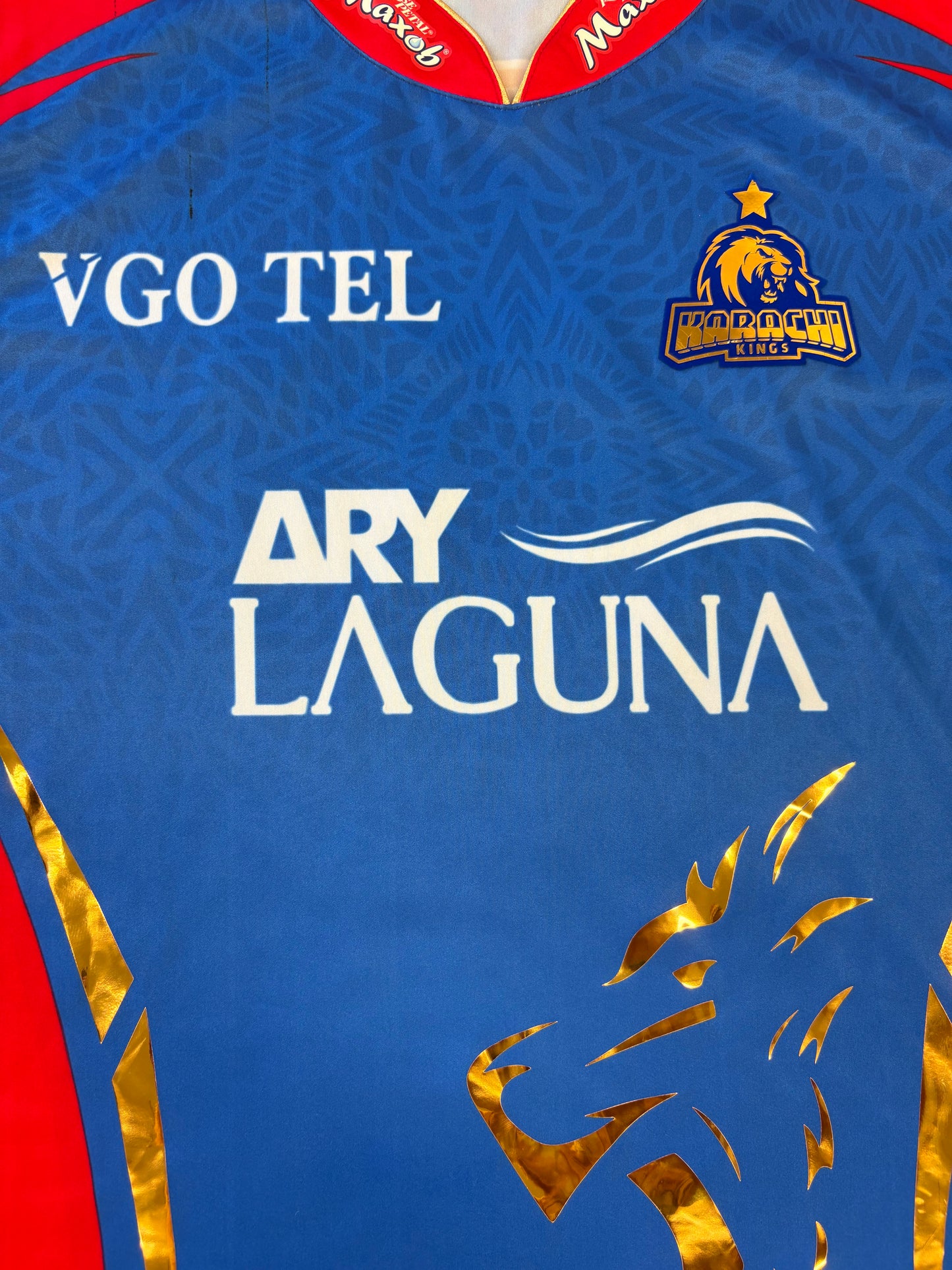 Leus Du Plooy Karachi Kings 2024 PSL Match Worn SS Playing Shirt