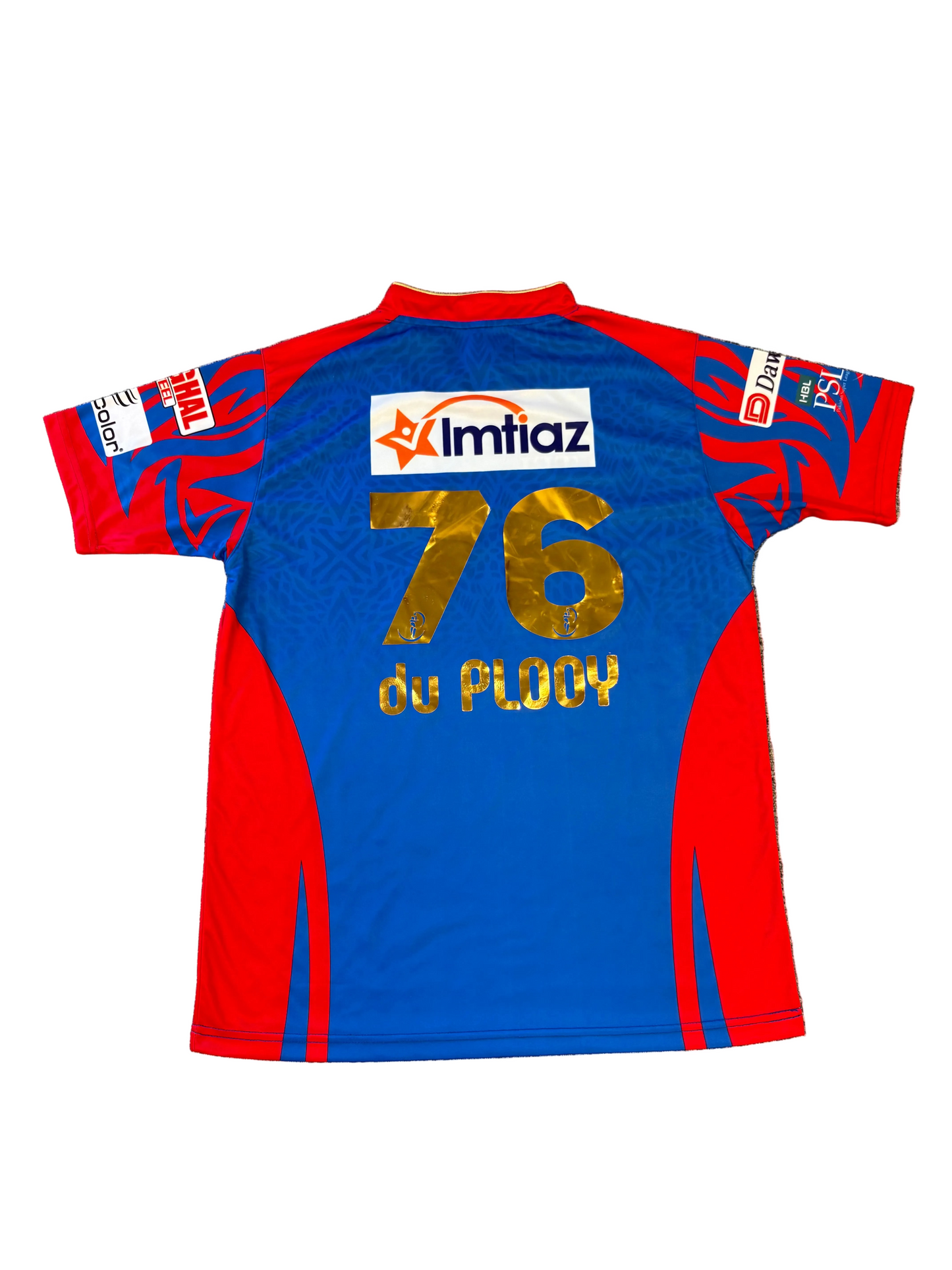 Leus Du Plooy Karachi Kings 2024 PSL Match Worn SS Playing Shirt