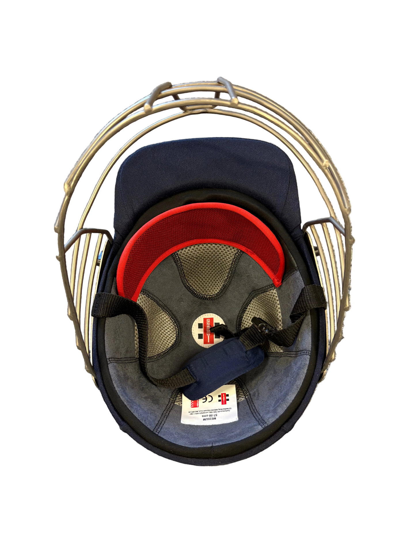 Lancashire Retro Gray Nics Cricket Helmet