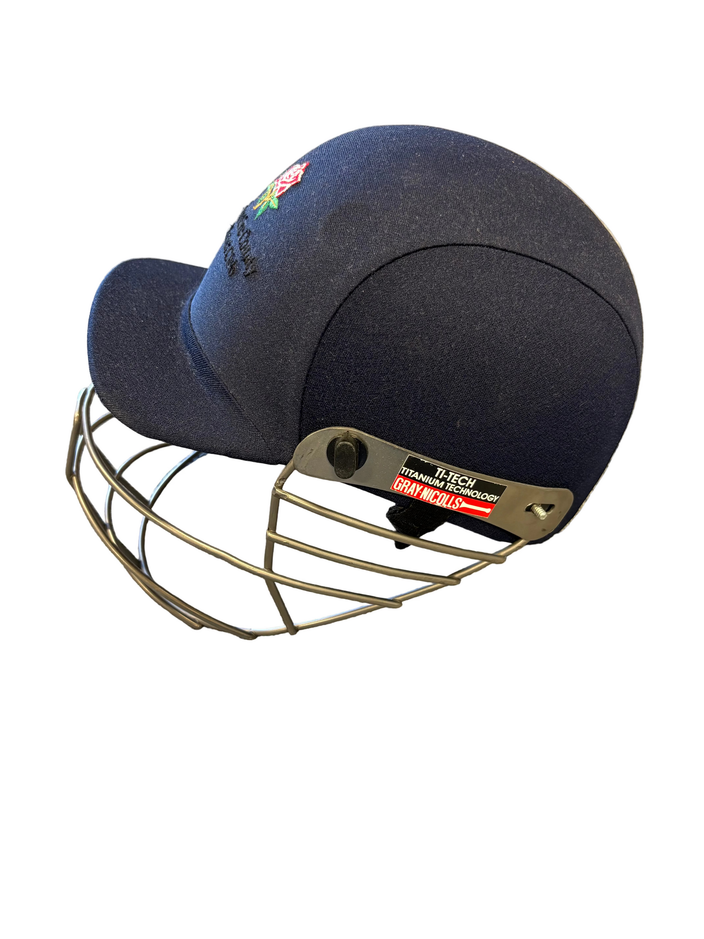 Lancashire Retro Gray Nics Cricket Helmet