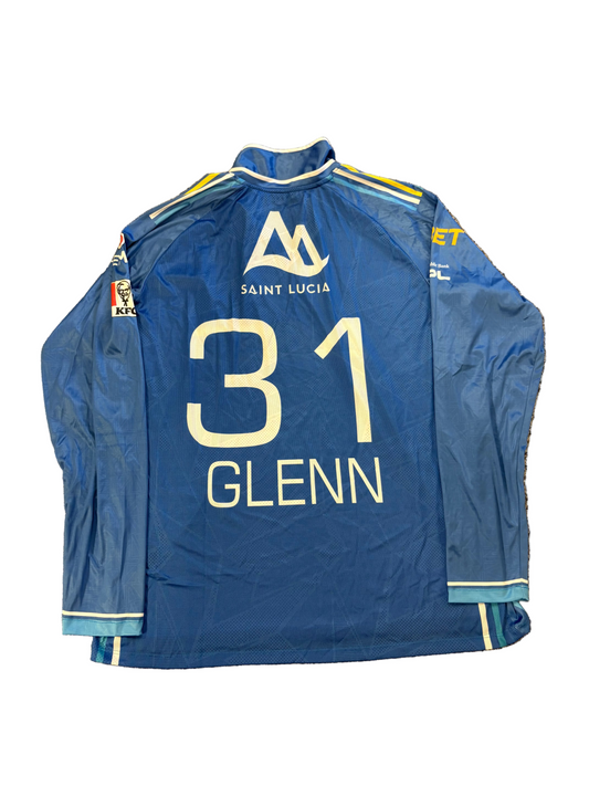 Javelle Glenn St Lucia Kings 2025 CPL Match Worn LS Playing Shirt