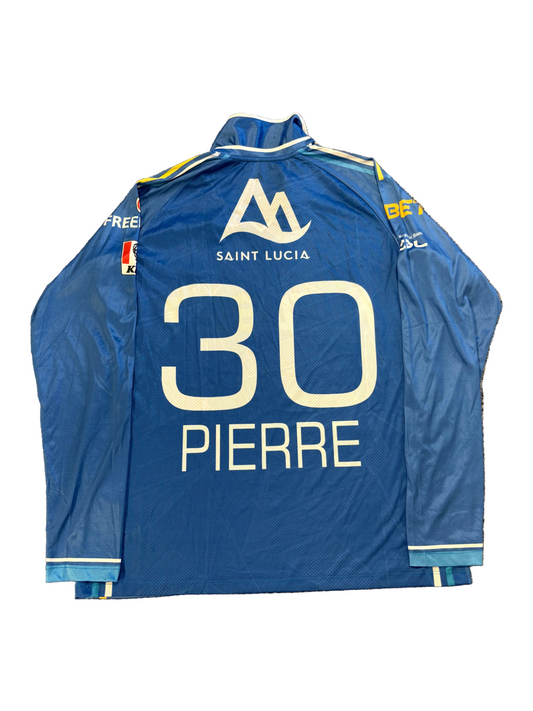 Khary Pierre St Lucia Kings 2025 CPL Match Worn LS Playing Shirt