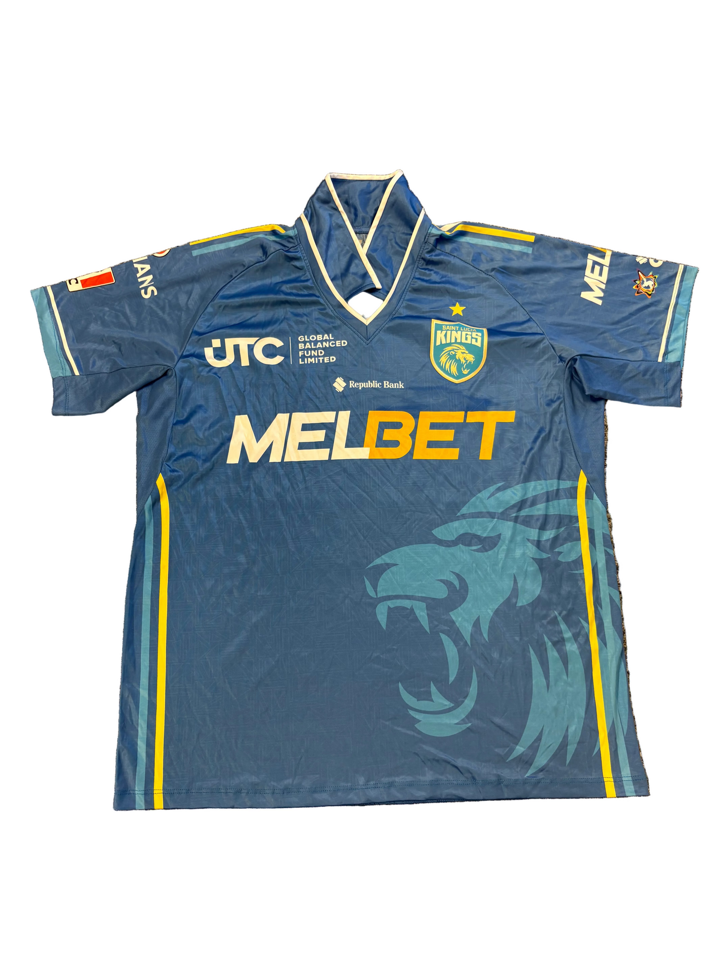 Delano Potgieter St Lucia Kings 2025 CPL Match Worn SS Playing Shirt