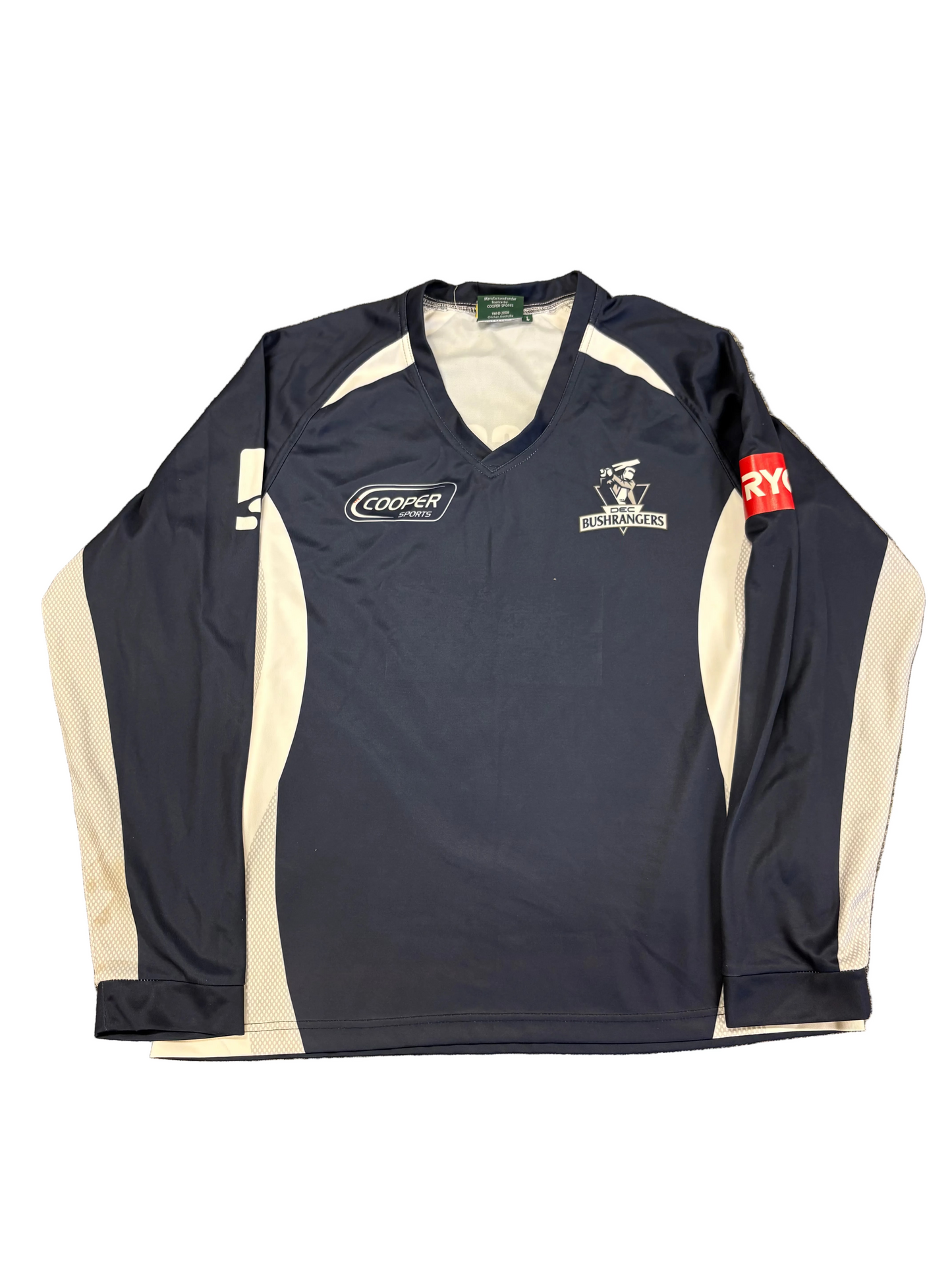 David Hussey Victoria Bushrangers One Day Cup Match Worn LS Playing Jumper