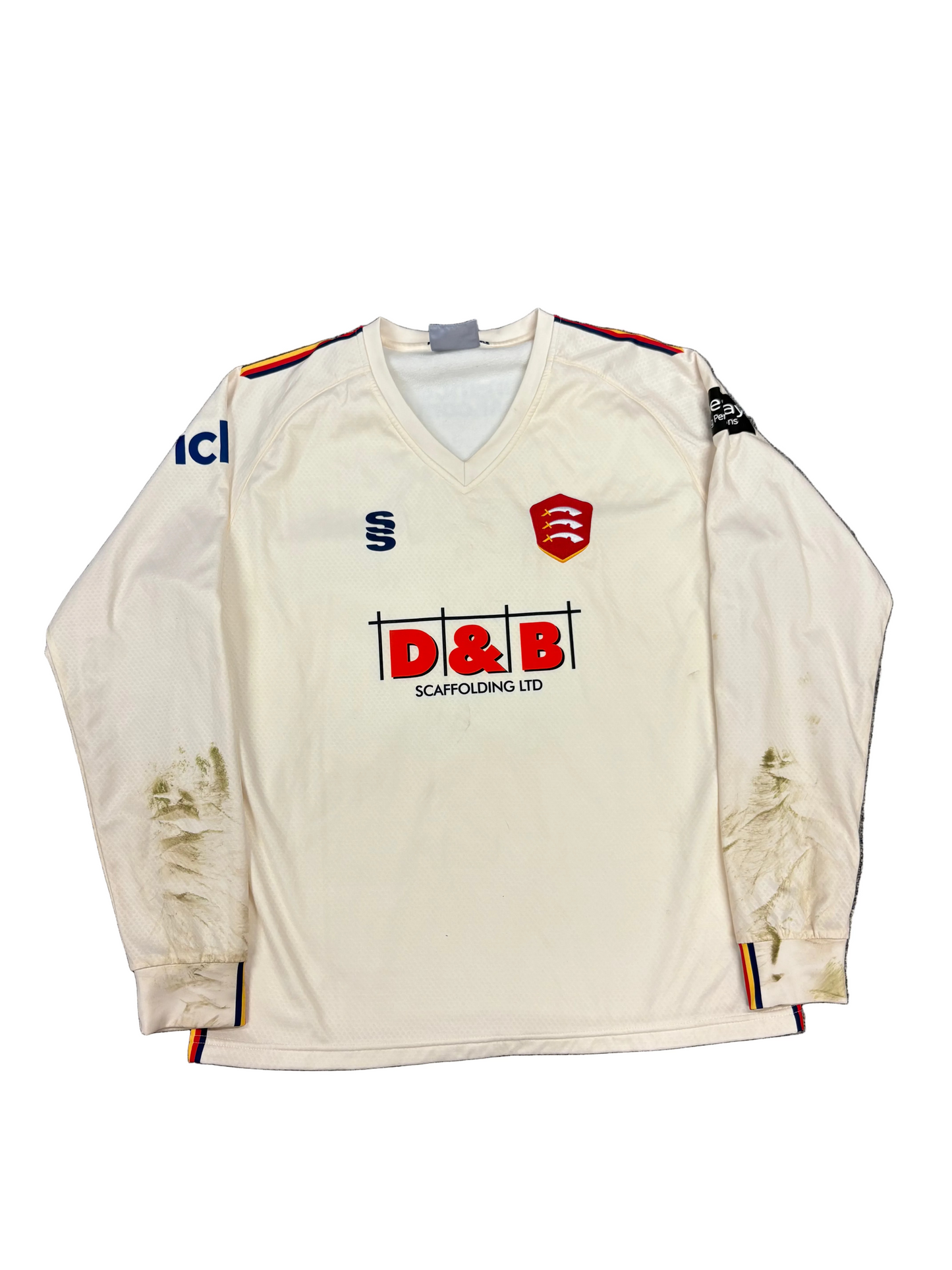 Sam Cook Essex 2025 County Championship Match Worn LS Playing Jumper