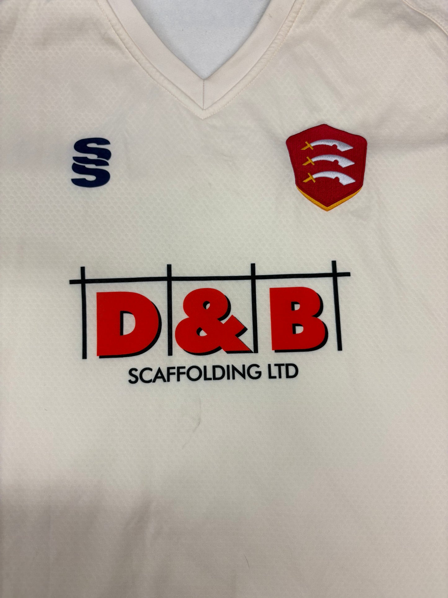 Sam Cook Essex 2025 County Championship Match Worn LS Playing Jumper